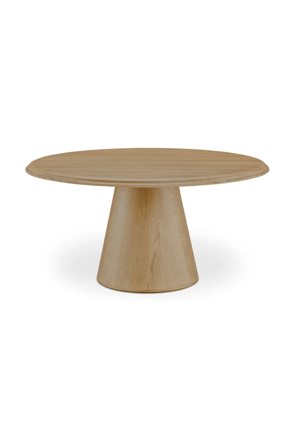 Luxury Round Brown Wood Dining Table Modern Italian Style for Villa