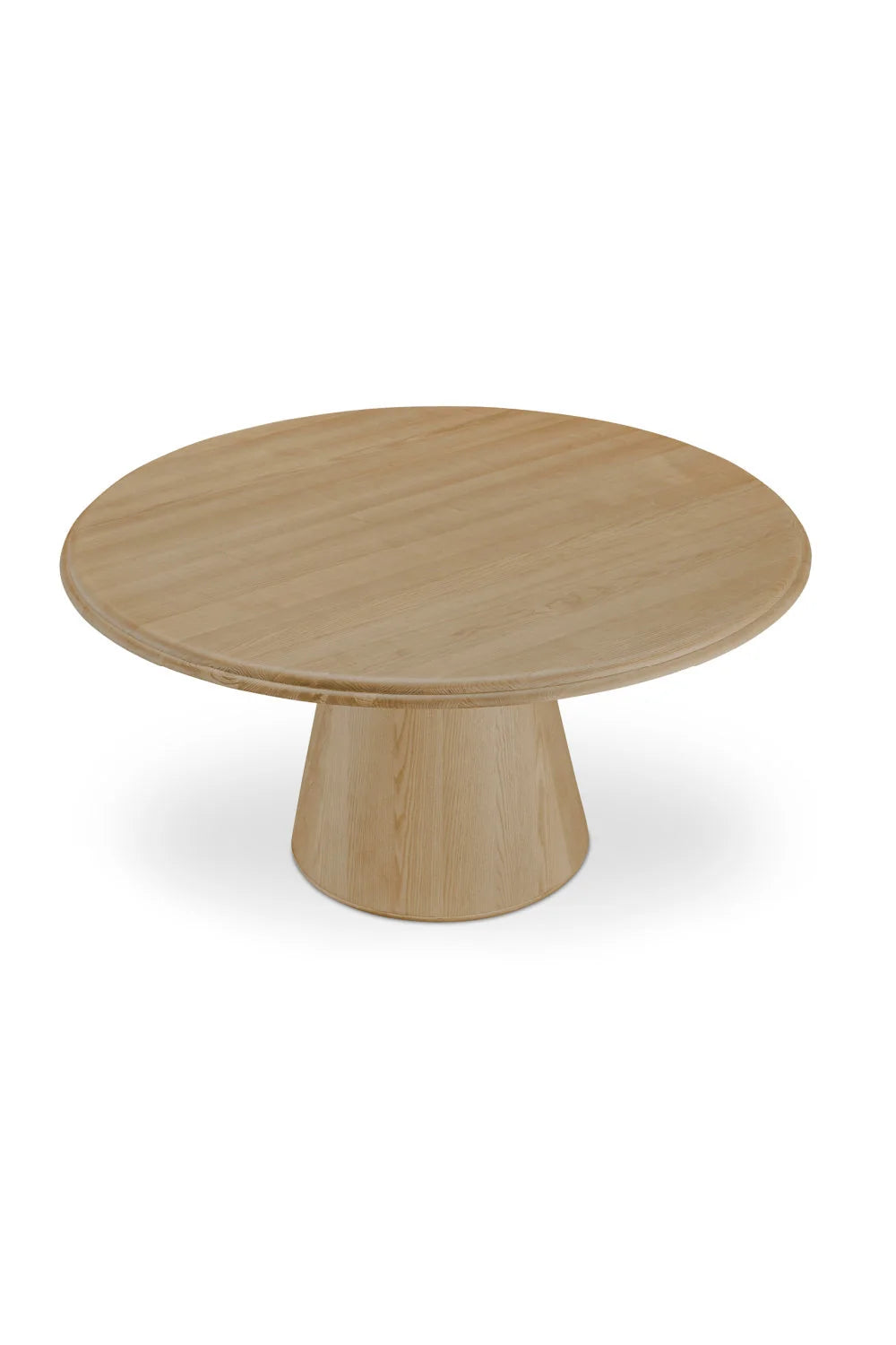 Luxury Round Brown Wood Dining Table Modern Italian Style for Villa