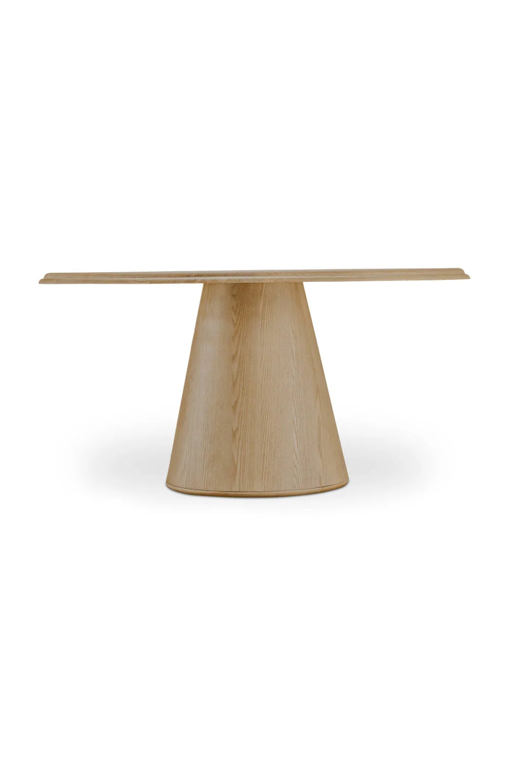 Luxury Round Brown Wood Dining Table Modern Italian Style for Villa