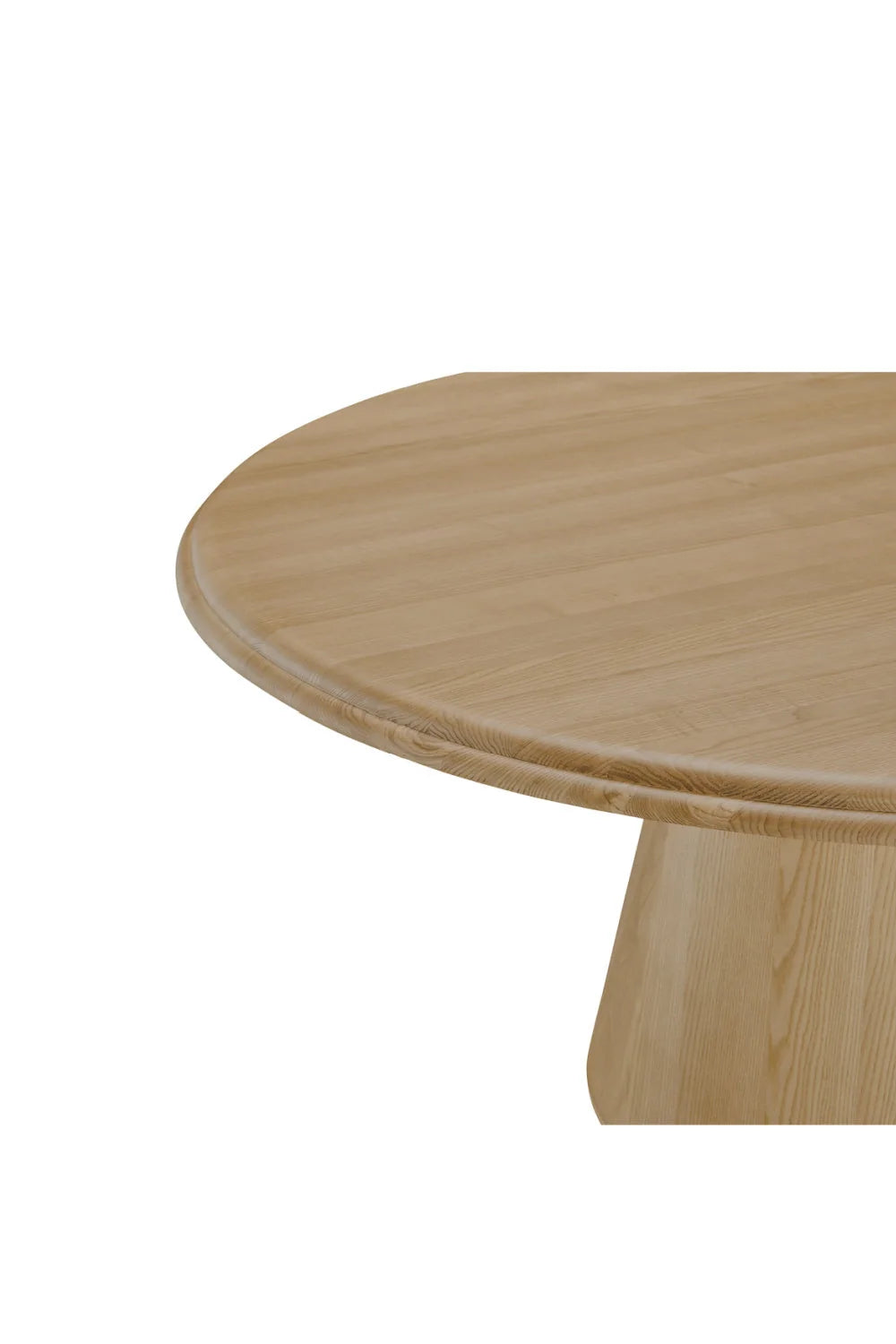 Luxury Round Brown Wood Dining Table Modern Italian Style for Villa