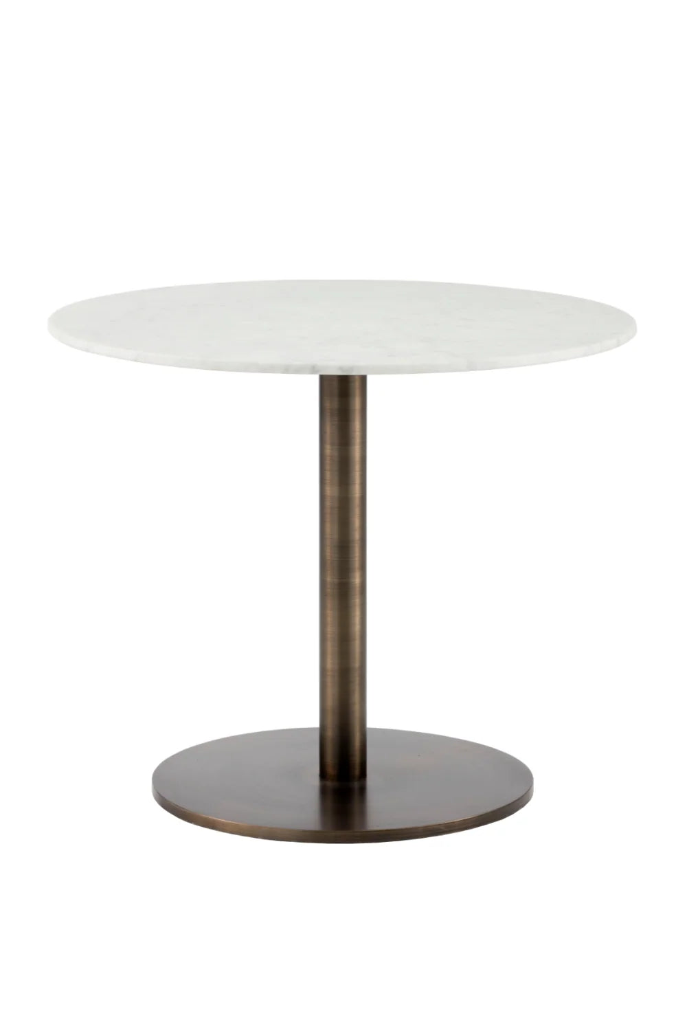 Luxury Round Carrara Marble Bistro Table Modern Italian Style for Villa