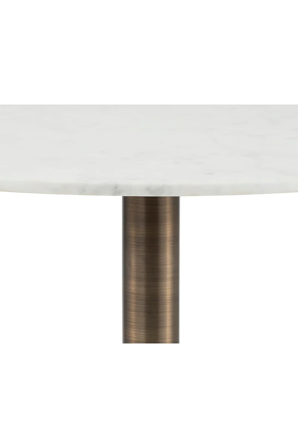 Luxury Round Carrara Marble Bistro Table Modern Italian Style for Villa