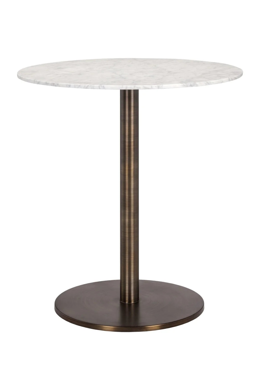 Luxury Round Carrara Marble Counter Table Modern Italian Style for Villa