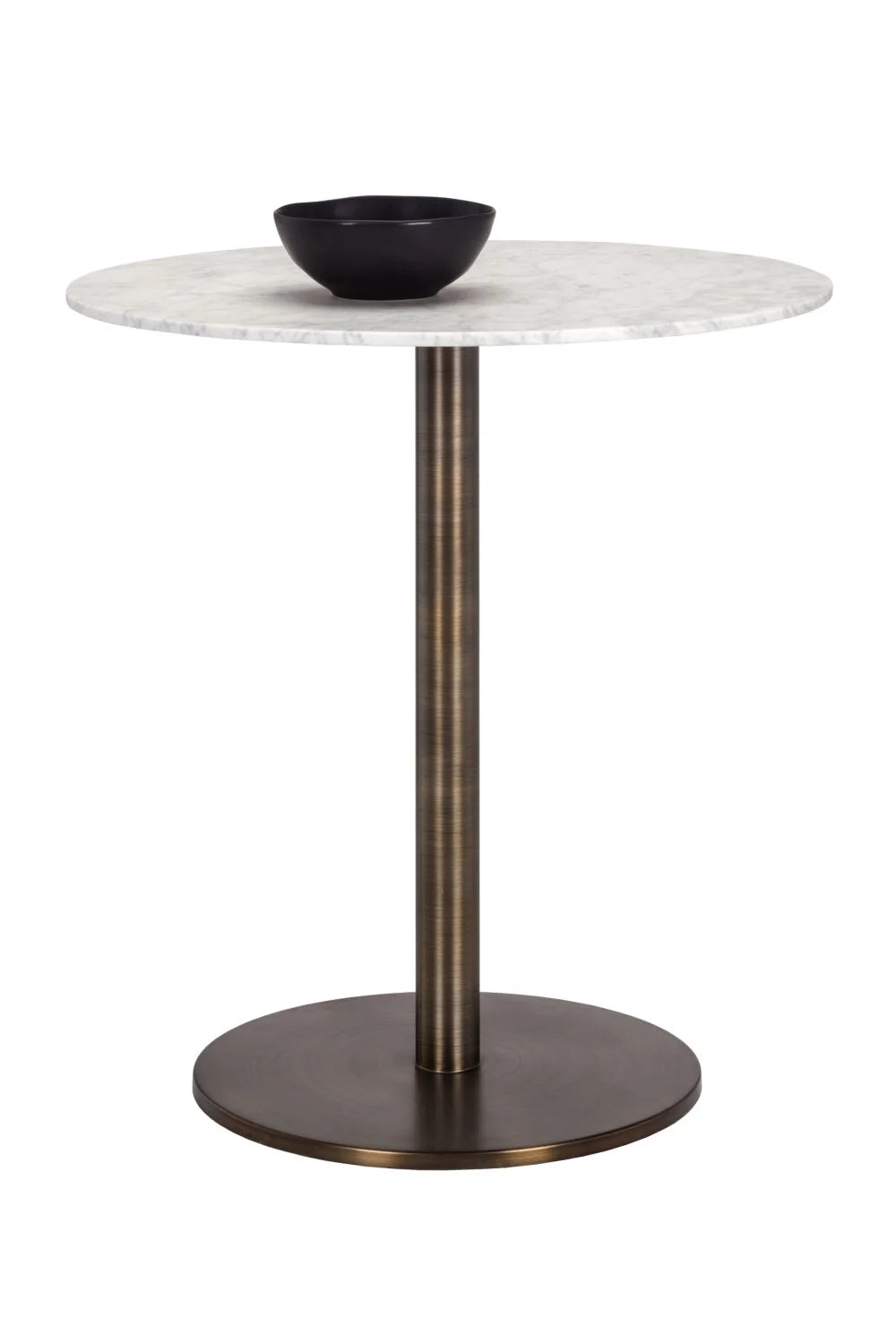 Luxury Round Carrara Marble Counter Table Modern Italian Style for Villa