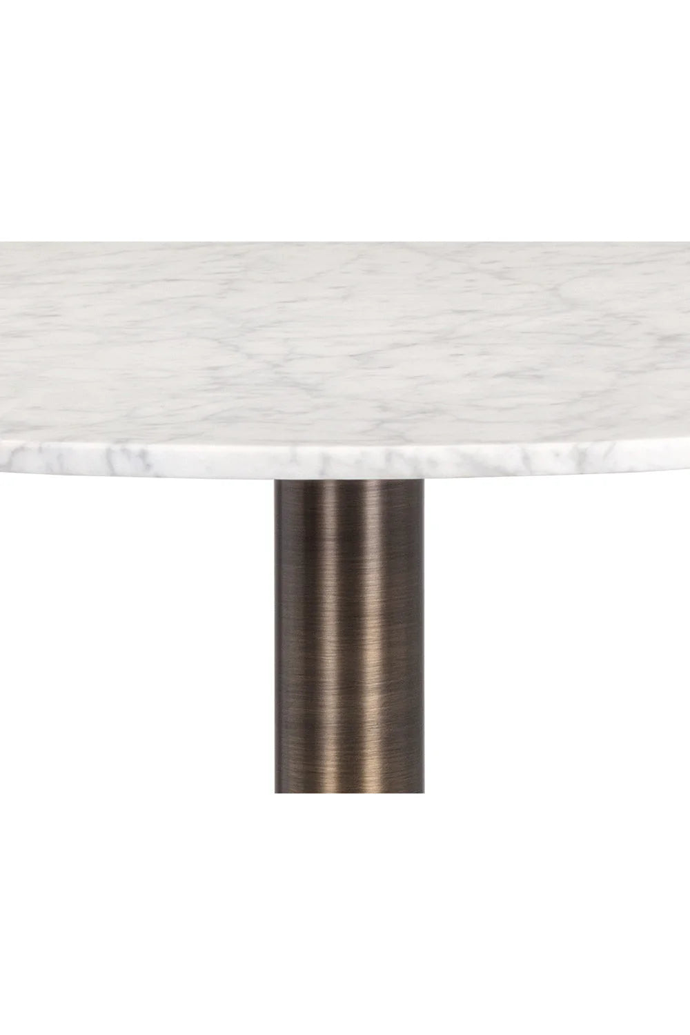 Luxury Round Carrara Marble Counter Table Modern Italian Style for Villa