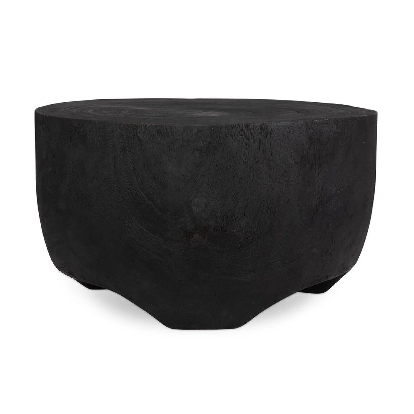 Luxury Round Carved Suar Wood Coffee Table Modern Italian Style for Villa
