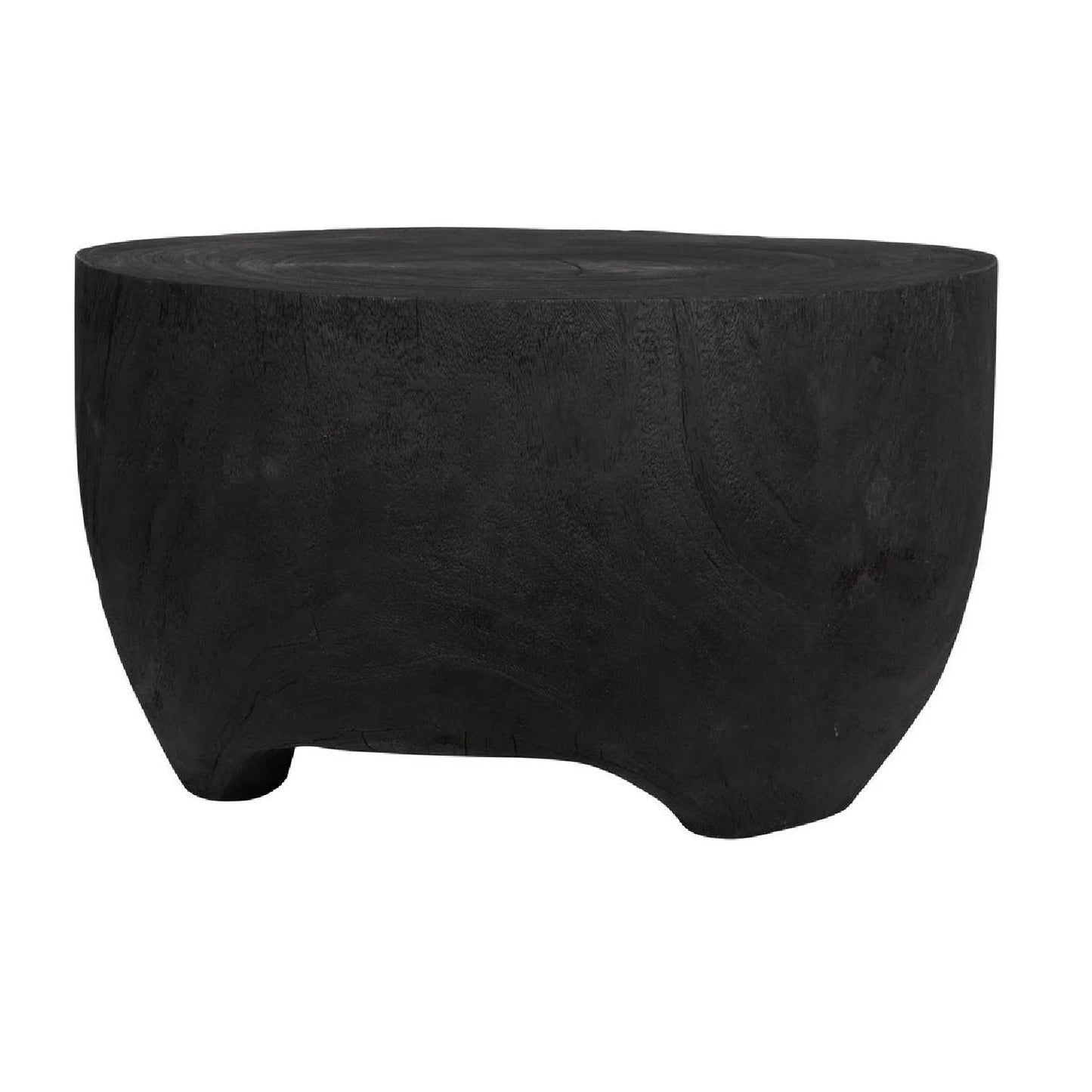 Luxury Round Carved Suar Wood Coffee Table Modern Italian Style for Villa