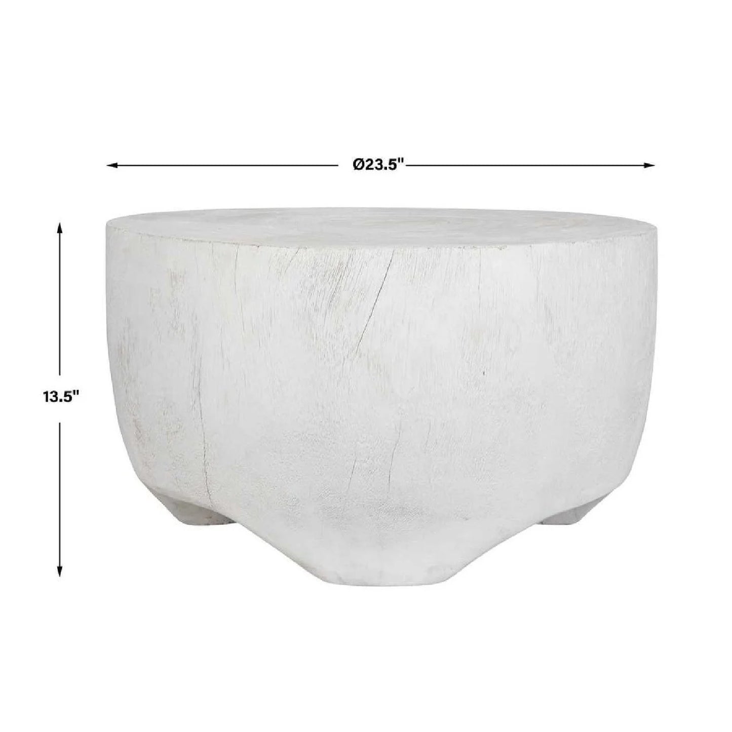 Luxury Round Carved Suar Wood Coffee Table Modern Italian Style for Villa