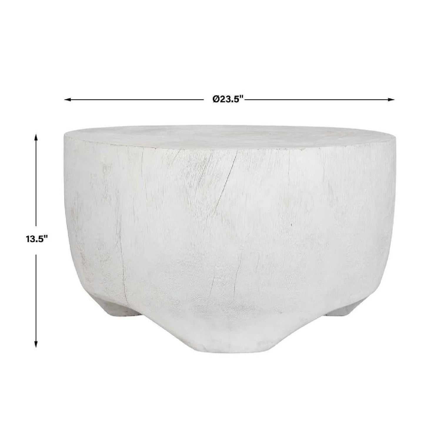 Luxury Round Carved Suar Wood Coffee Table Modern Italian Style for Villa