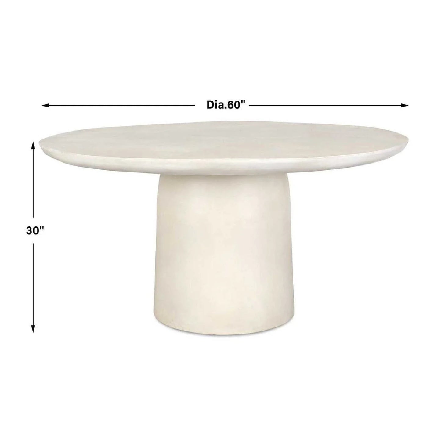Luxury Round Cast Aluminium Dining Table Modern Italian Style for Villa