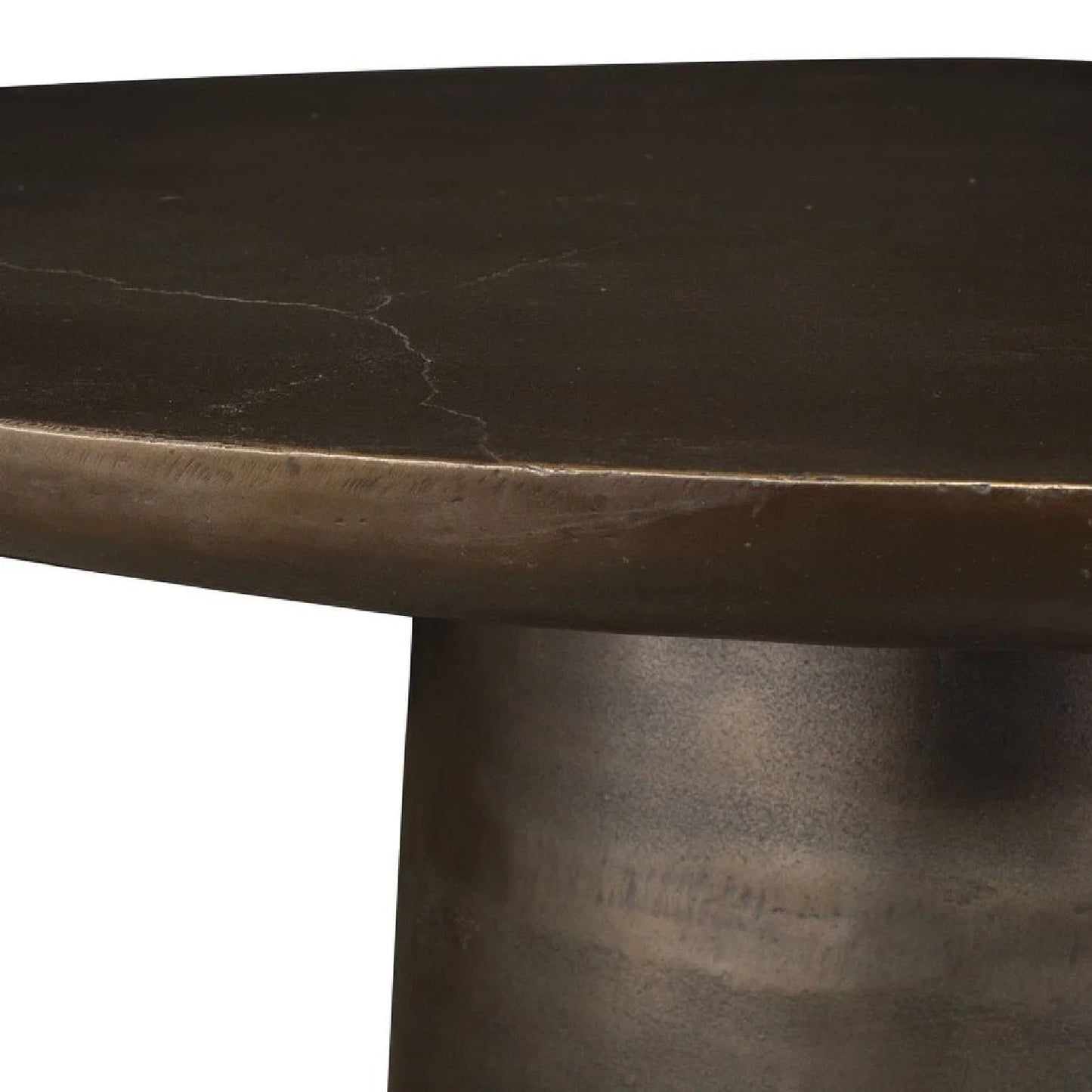 Luxury Round Cast Aluminium Dining Table Modern Italian Style for Villa