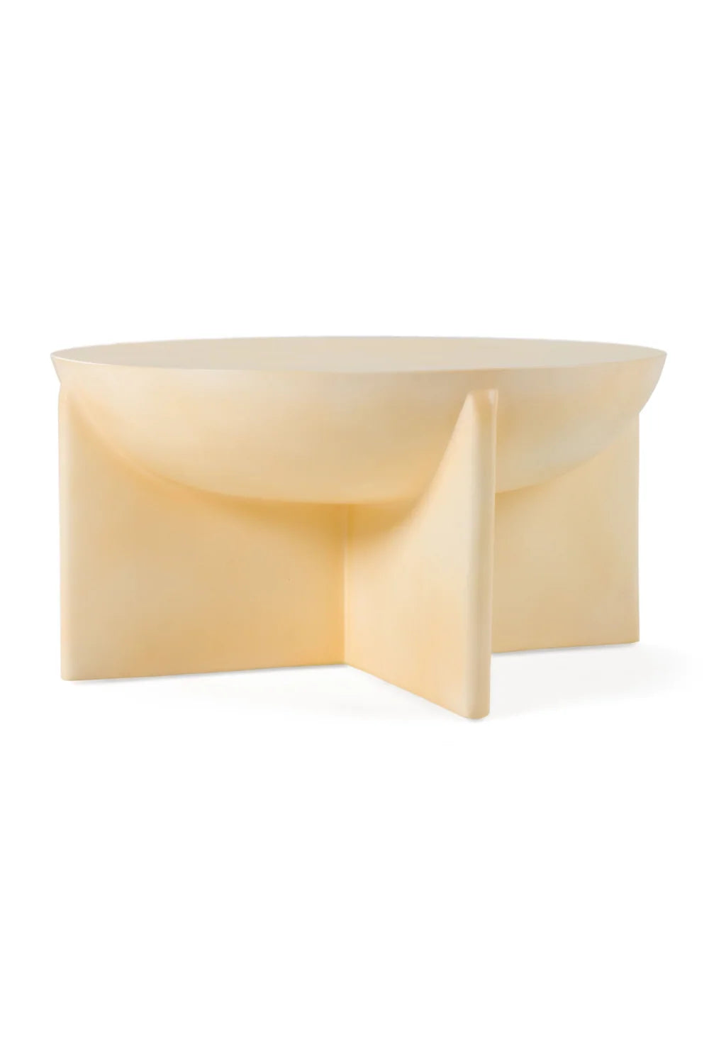 Luxury Round Concrete Coffee Table Modern Italian Style for Villa