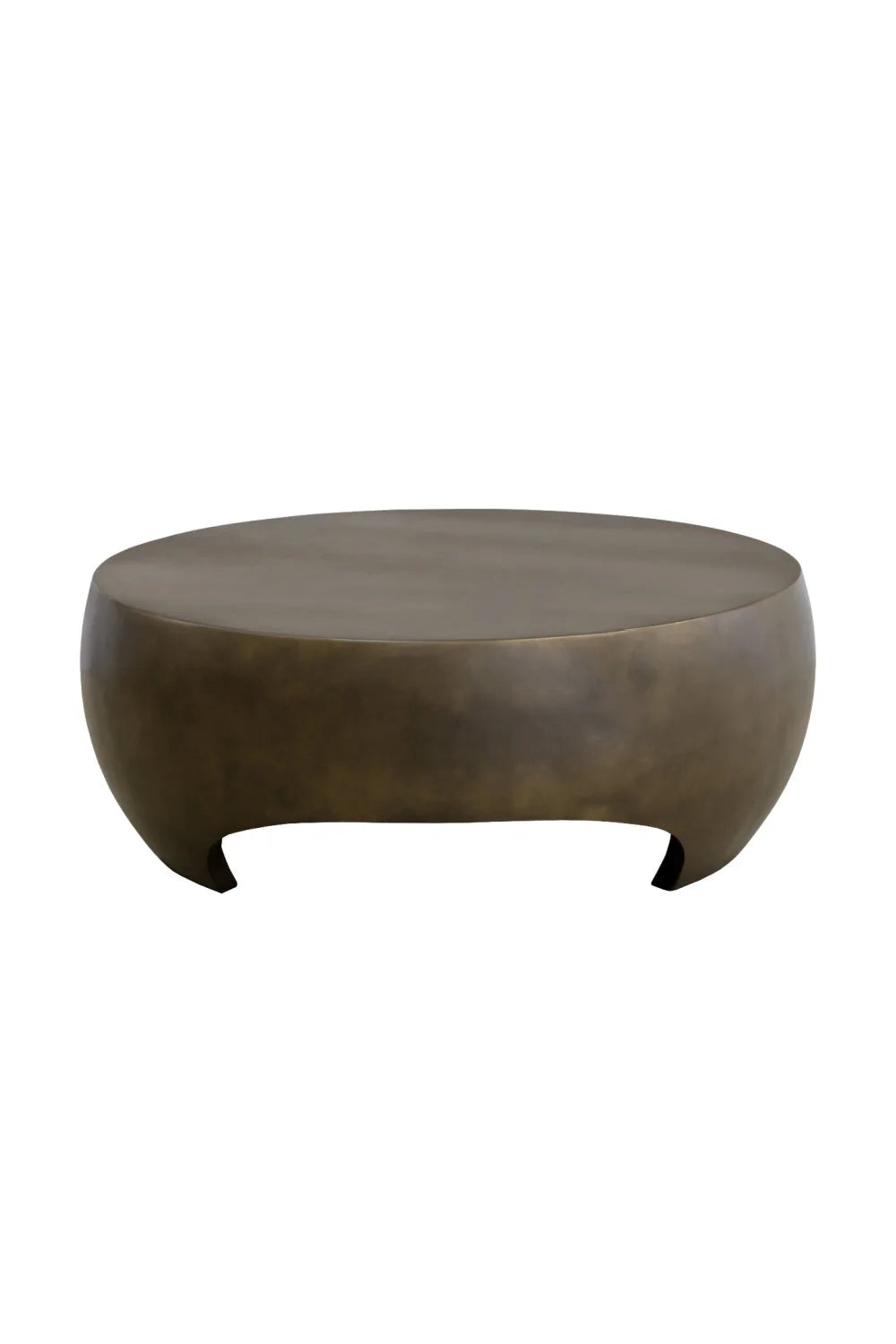 Luxury Round Concrete Coffee Table Modern Italian Style for Villa
