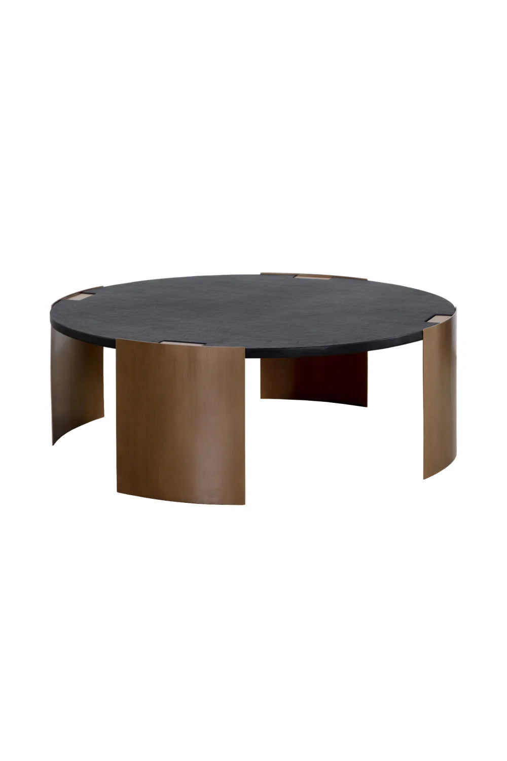Luxury Round Concrete Coffee Table Modern Italian Style for Villa