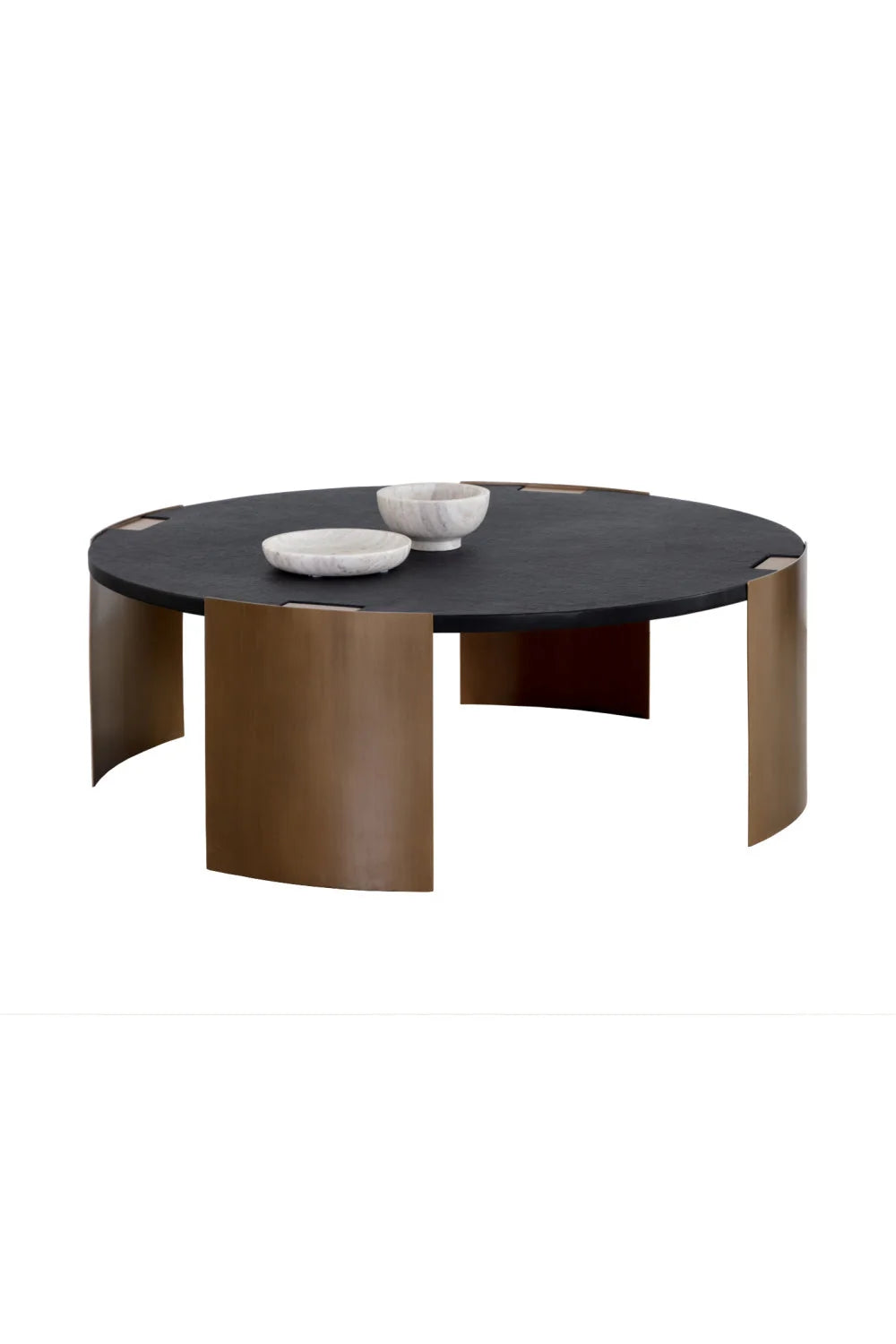 Luxury Round Concrete Coffee Table Modern Italian Style for Villa