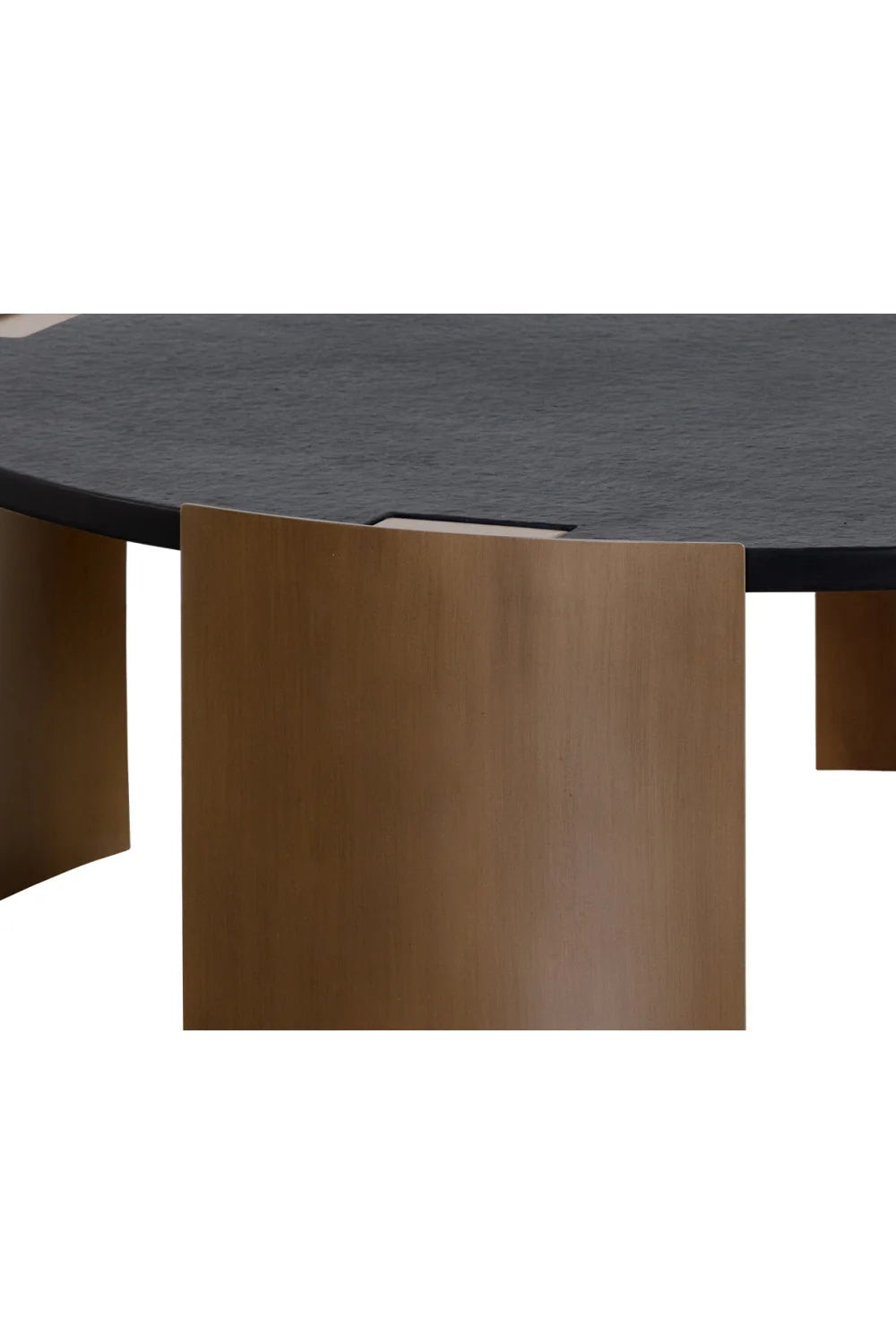 Luxury Round Concrete Coffee Table Modern Italian Style for Villa