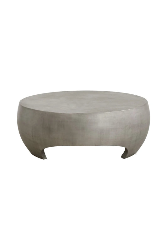 Luxury Round Concrete Coffee Table Modern Italian Style for Villa