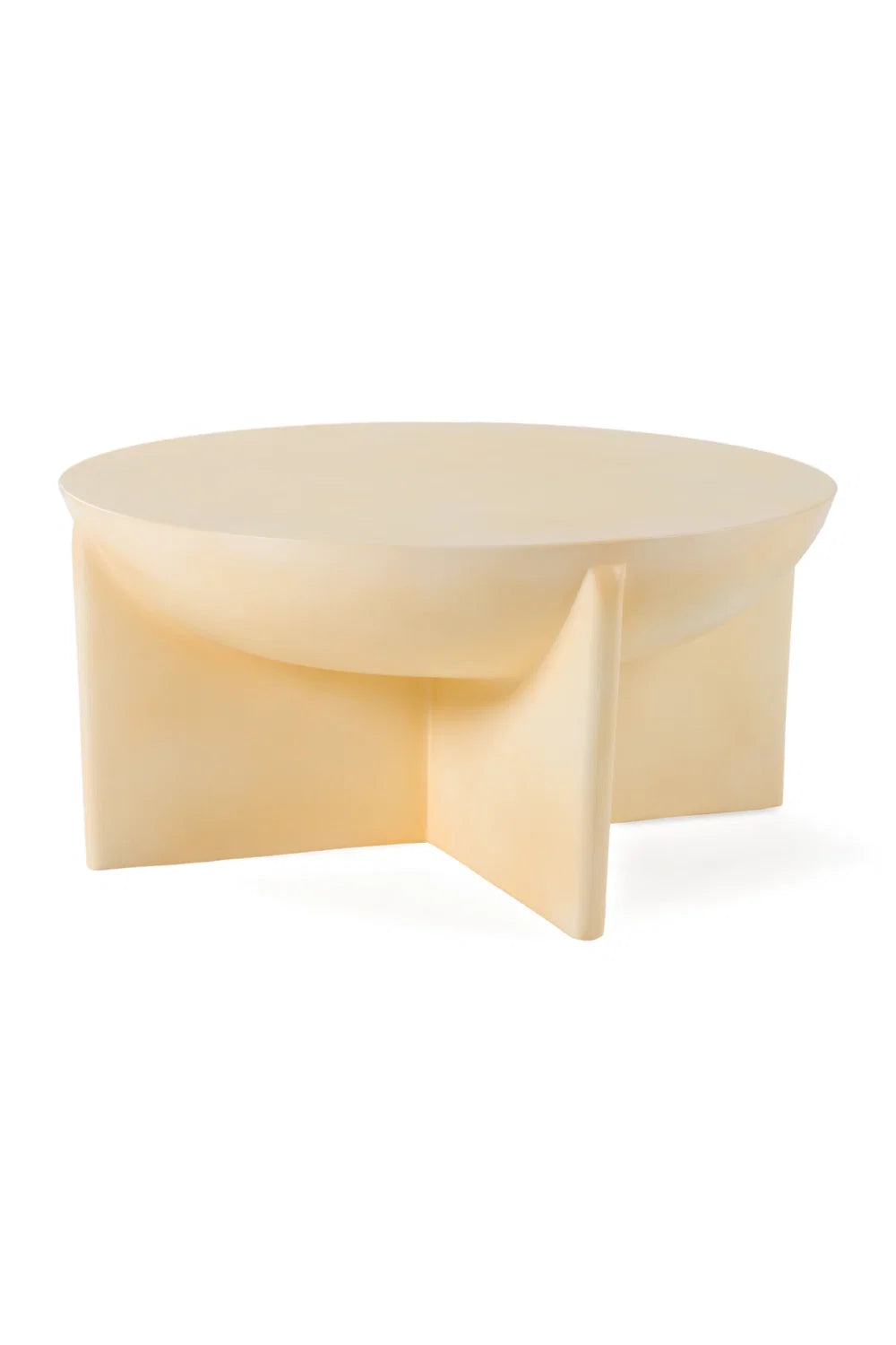 Luxury Round Concrete Coffee Table Modern Italian Style for Villa