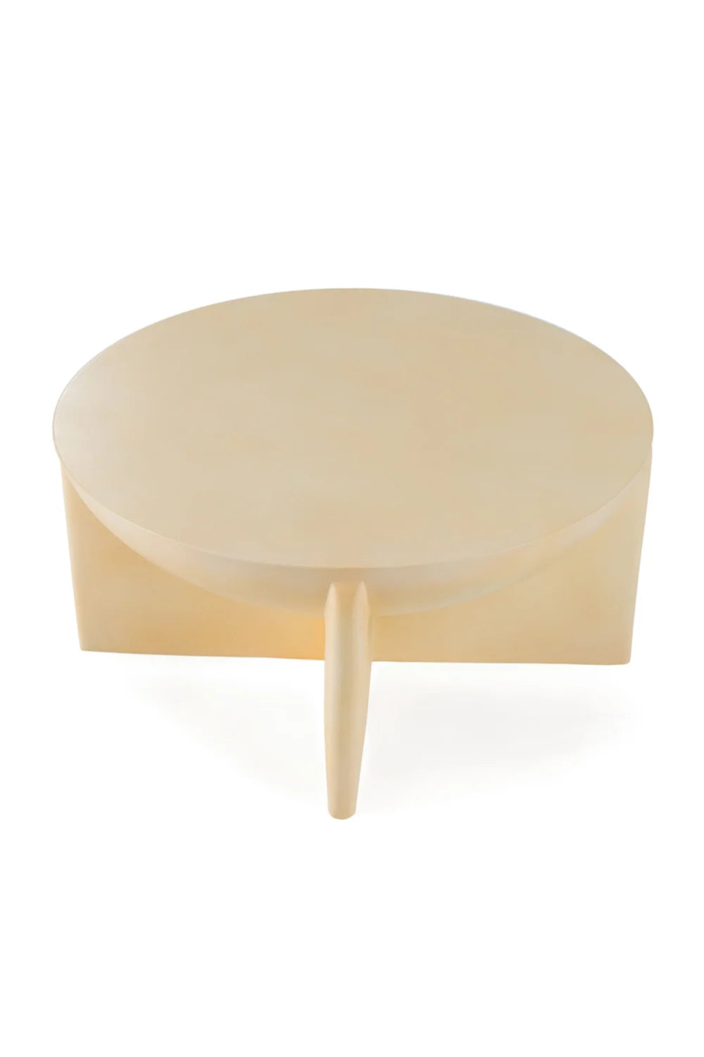 Luxury Round Concrete Coffee Table Modern Italian Style for Villa