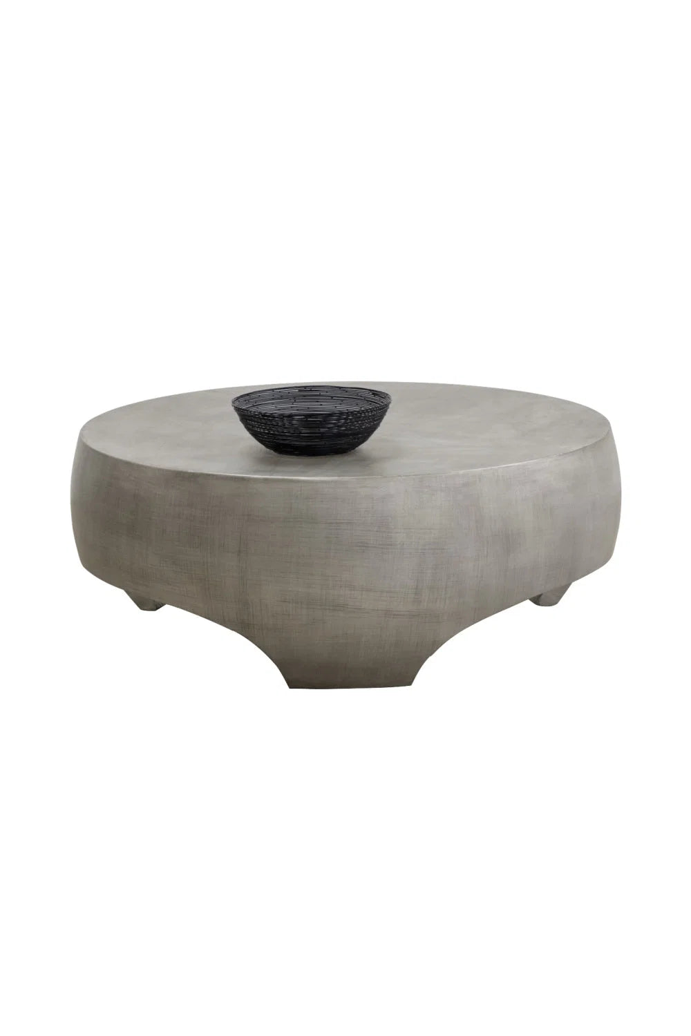 Luxury Round Concrete Coffee Table Modern Italian Style for Villa