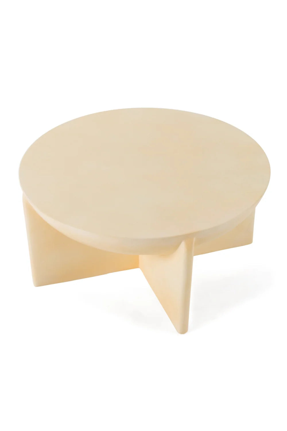 Luxury Round Concrete Coffee Table Modern Italian Style for Villa