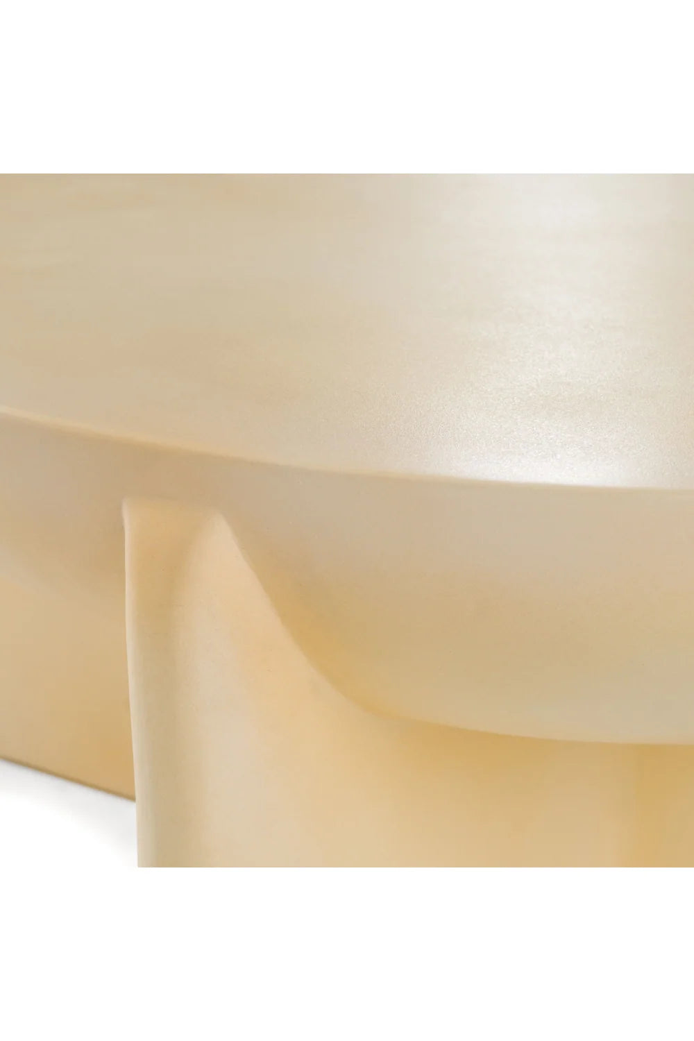 Luxury Round Concrete Coffee Table Modern Italian Style for Villa