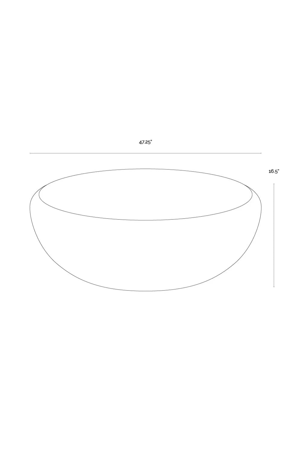 Luxury Round Concrete Coffee Table Modern Italian Style for Villa