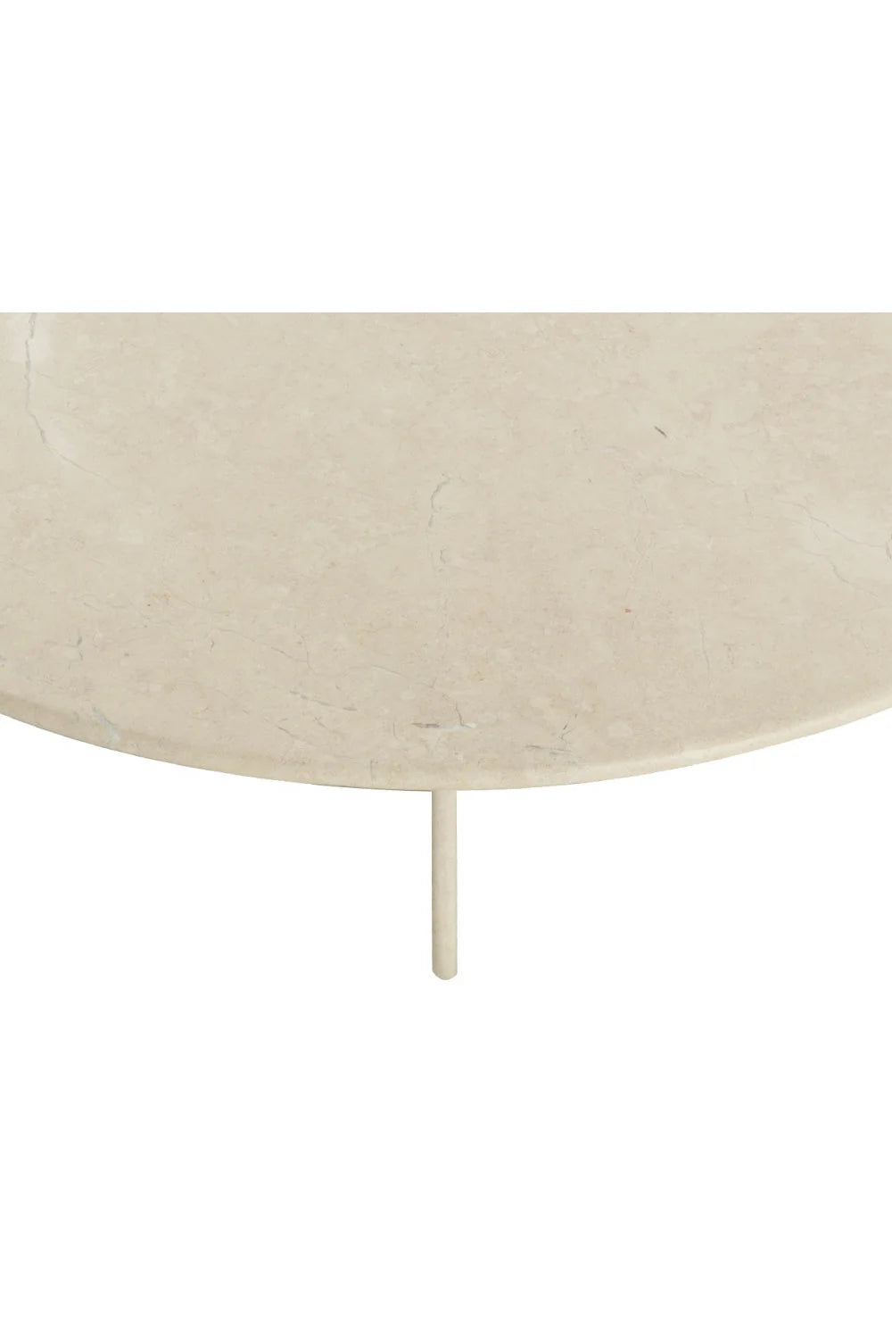Luxury Round Cream Marble Coffee Table Modern Italian Style for Villa