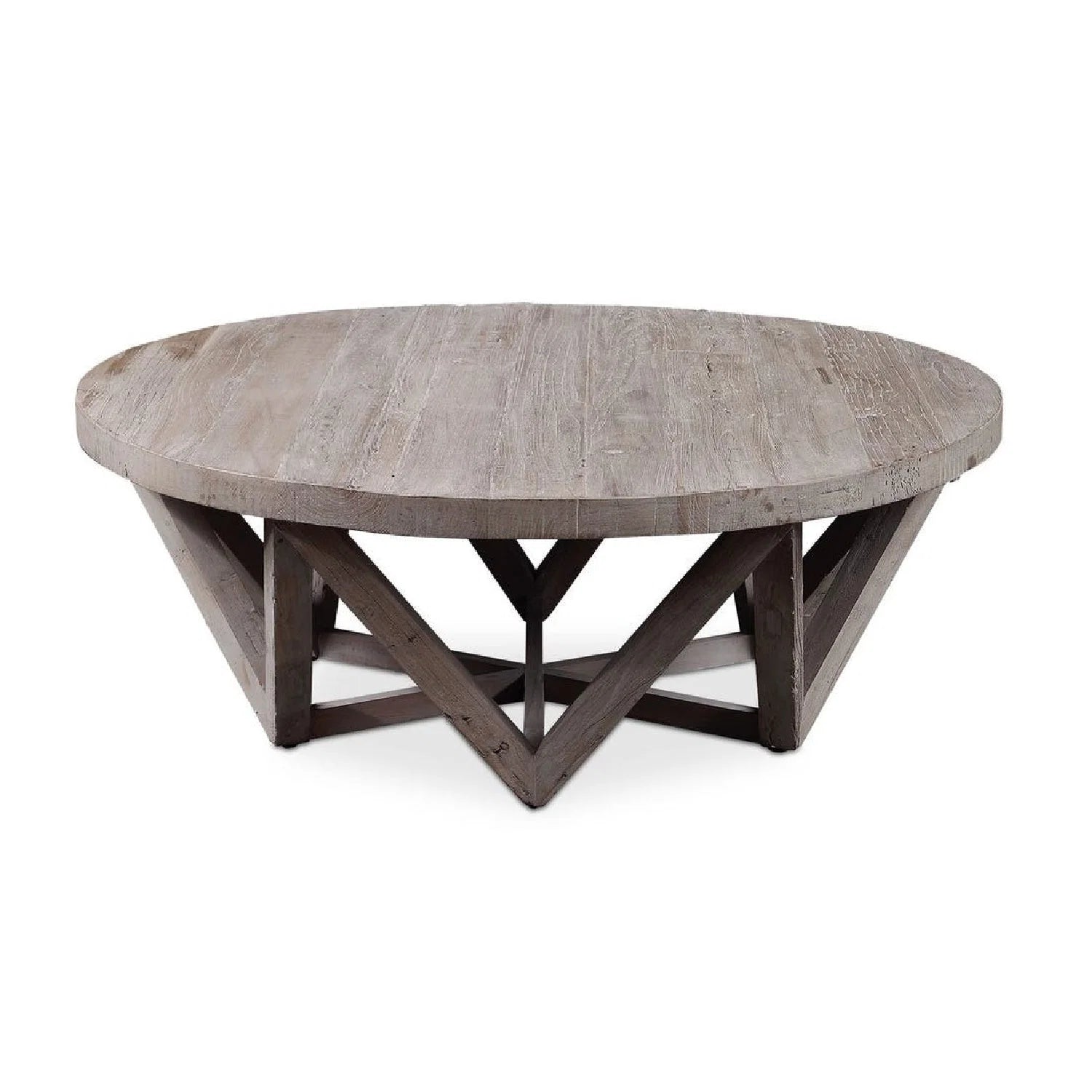 Luxury Round Elm Wood Coffee Table Modern Italian Style for Villa
