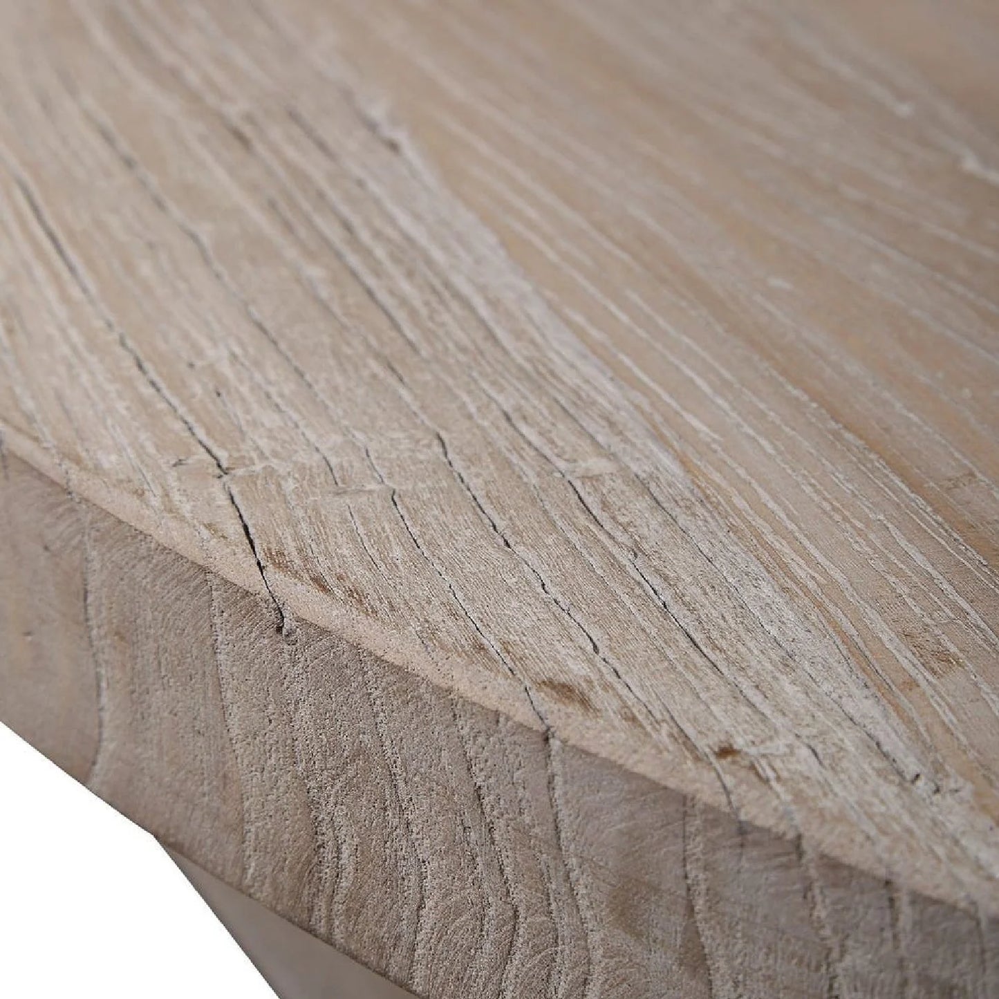 Luxury Round Elm Wood Coffee Table Modern Italian Style for Villa
