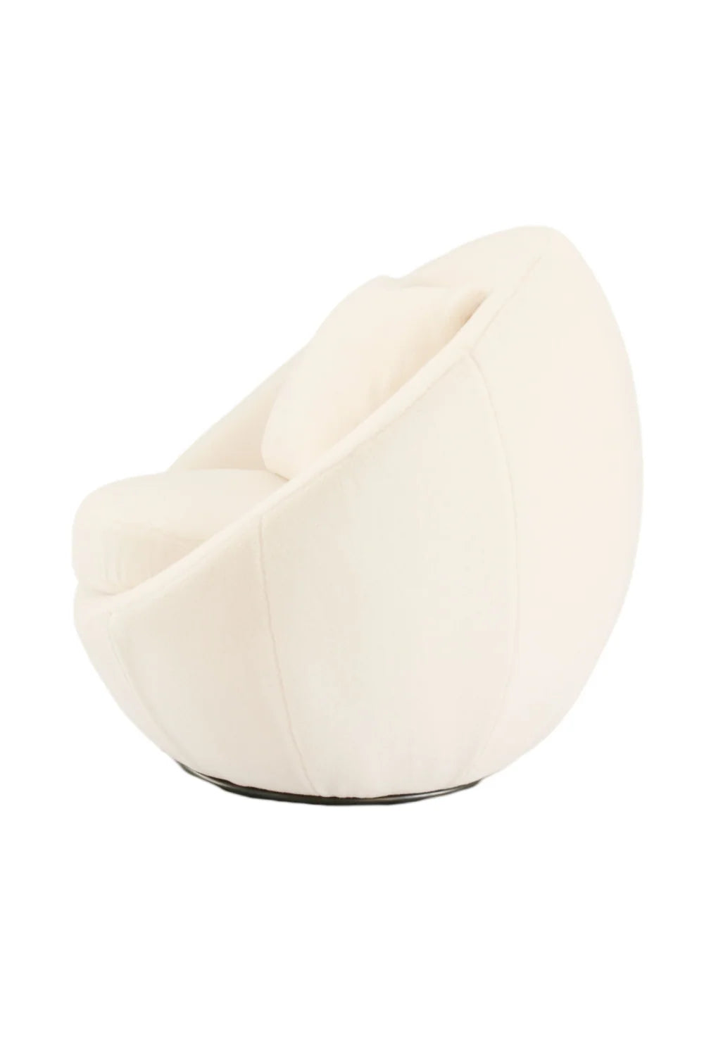 Luxury Round Fabric Swivel Lounge Chair Modern European Style for Villa