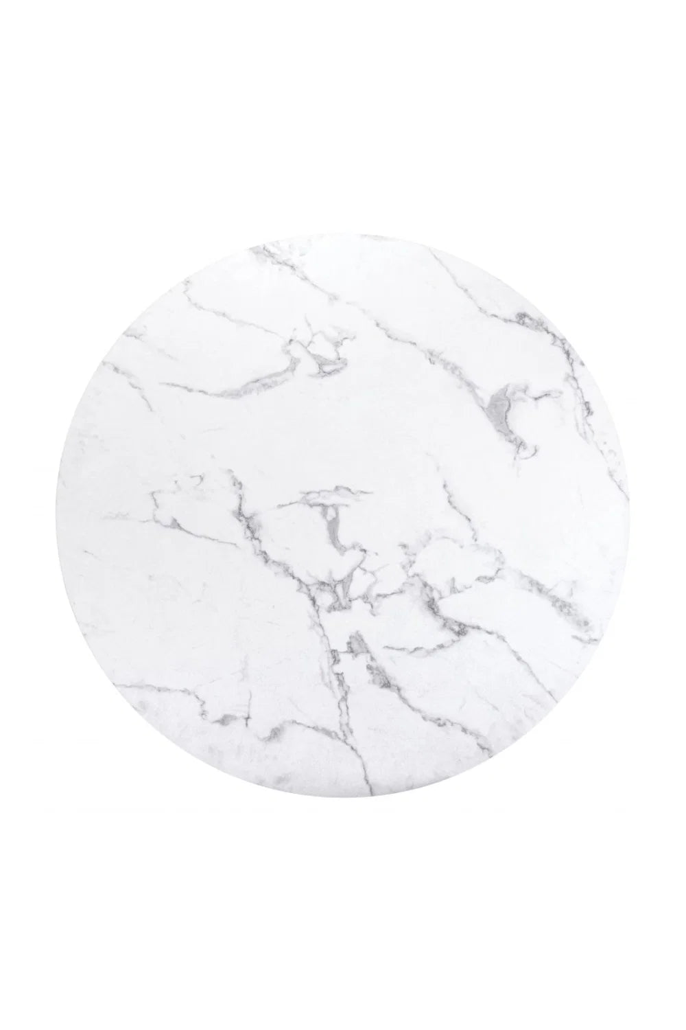 Luxury Round Faux Marble Dining Table Modern Italian Style for Villa
