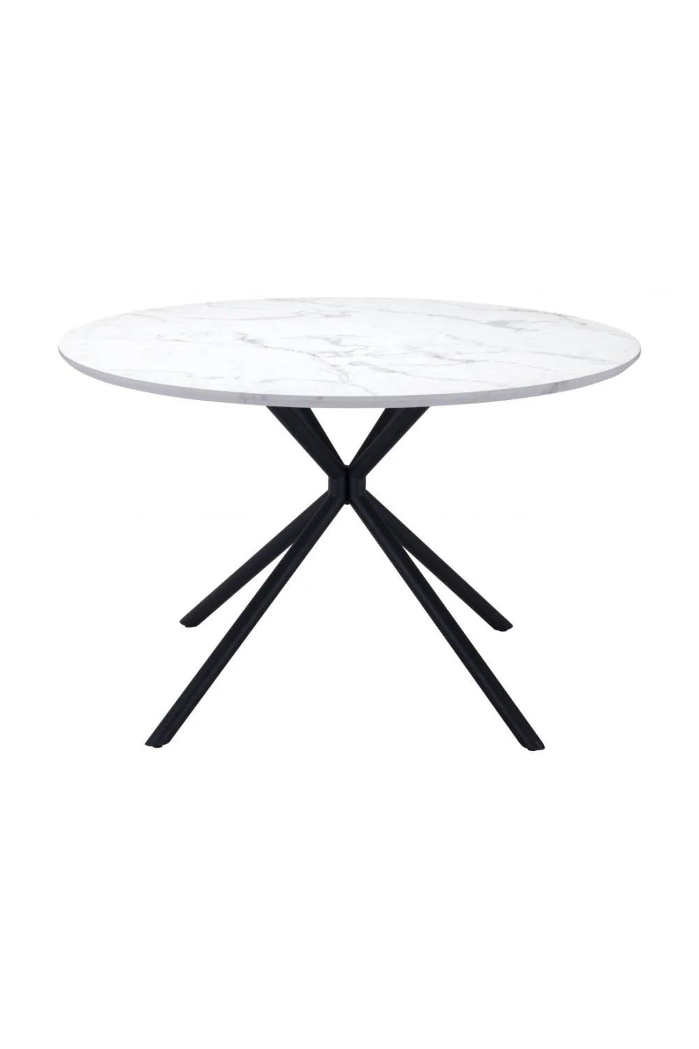 Luxury Round Faux Marble Dining Table Modern Italian Style for Villa