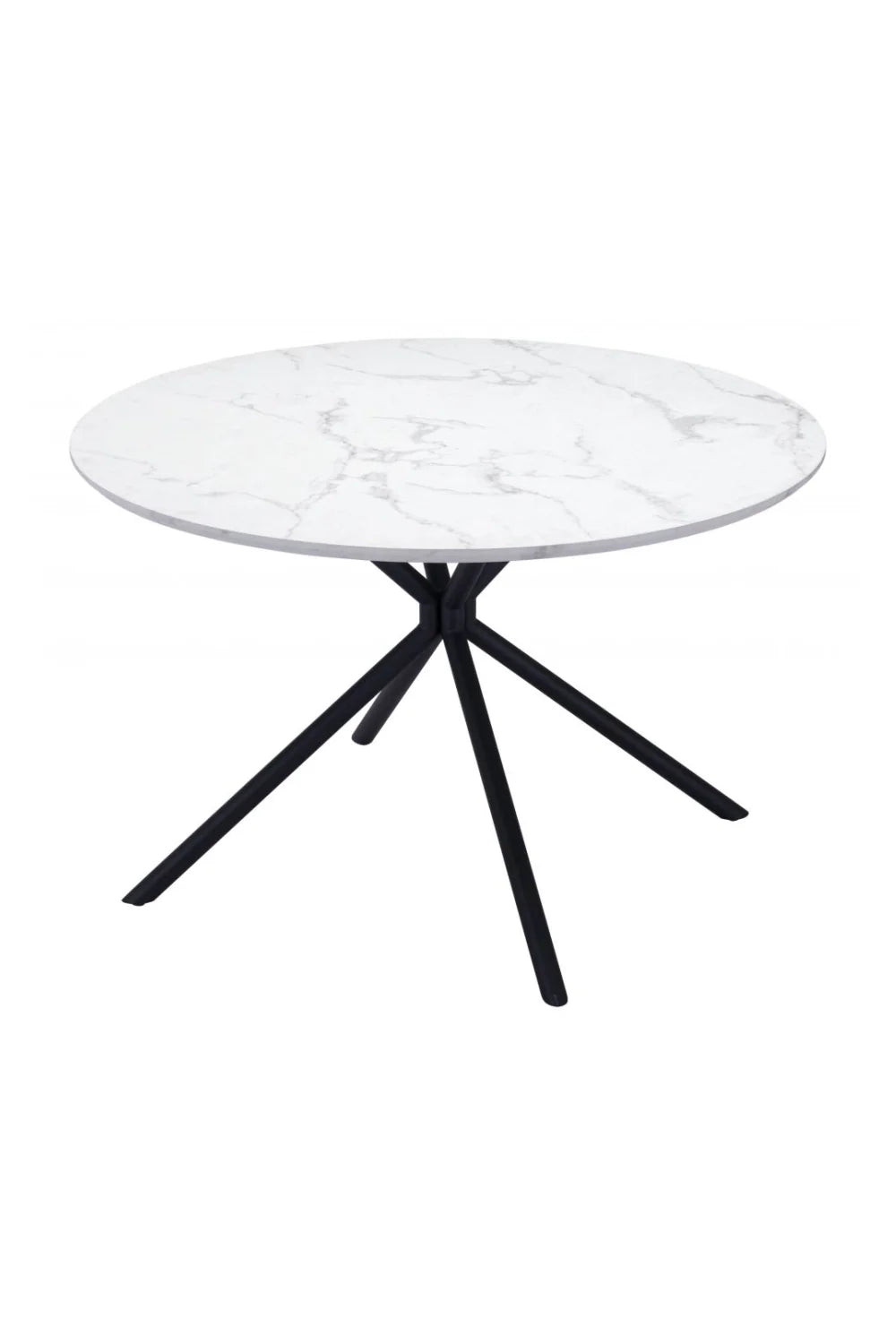 Luxury Round Faux Marble Dining Table Modern Italian Style for Villa