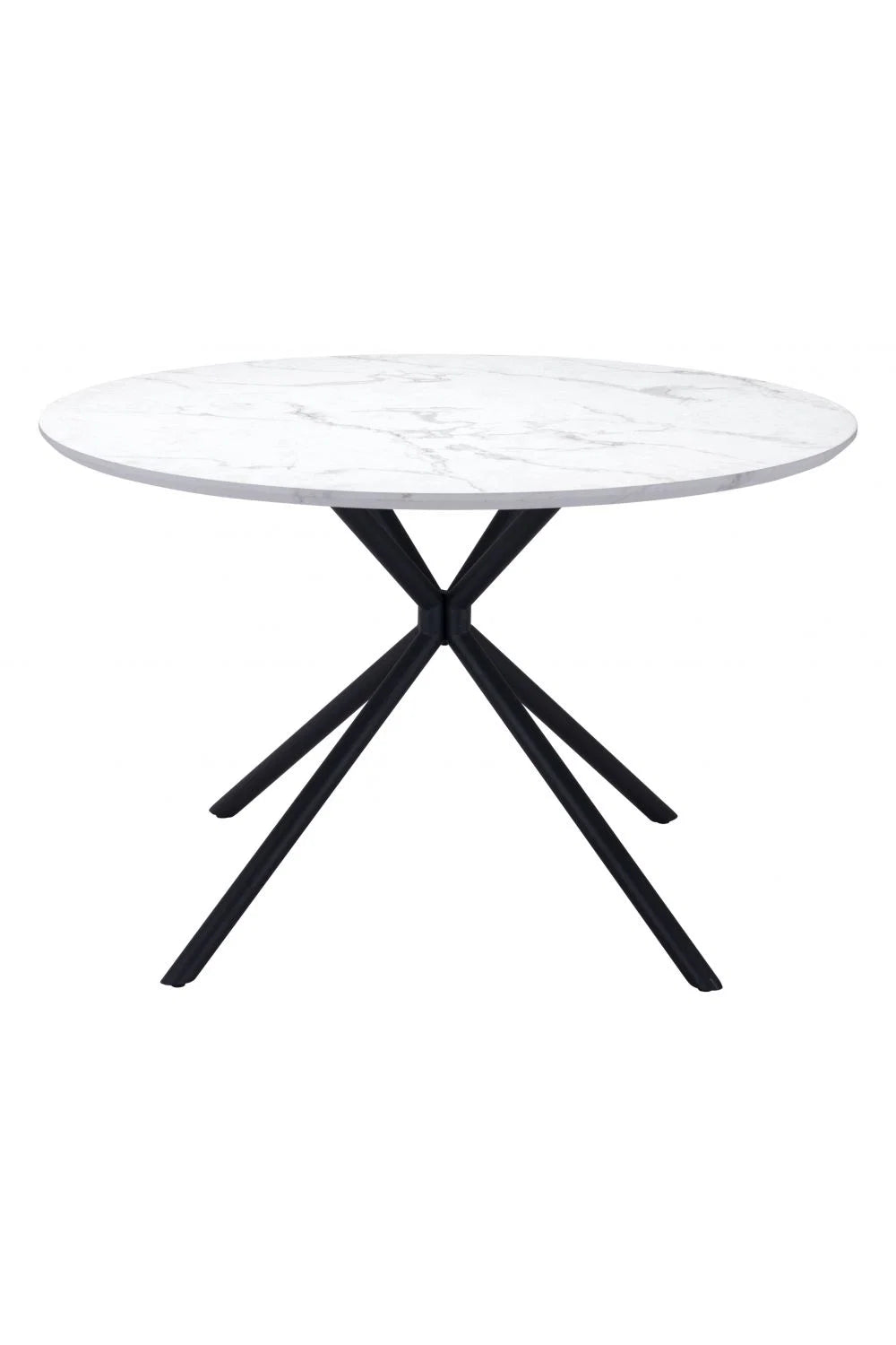 Luxury Round Faux Marble Dining Table Modern Italian Style for Villa