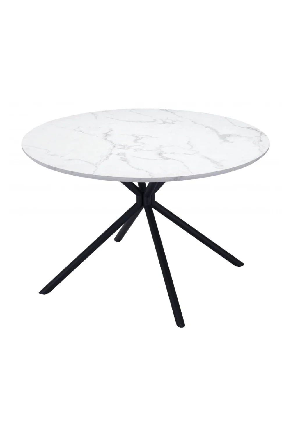 Luxury Round Faux Marble Dining Table Modern Italian Style for Villa
