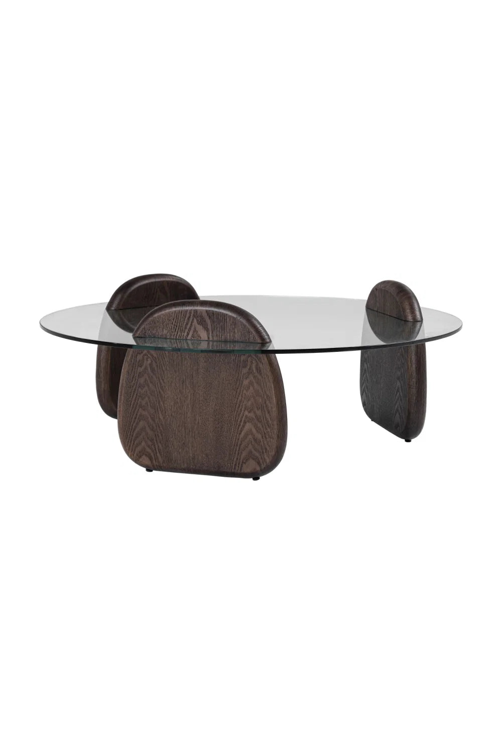Luxury Round Glass Coffee Table Modern Italian Style for Villa
