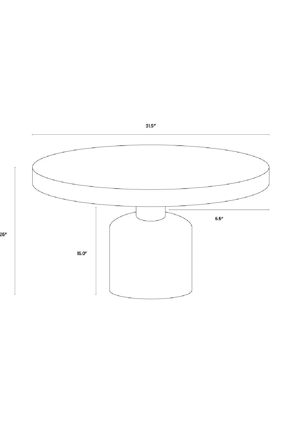 Luxury Round Gray Marble Finish Coffee Table Modern Italian Style for Villa