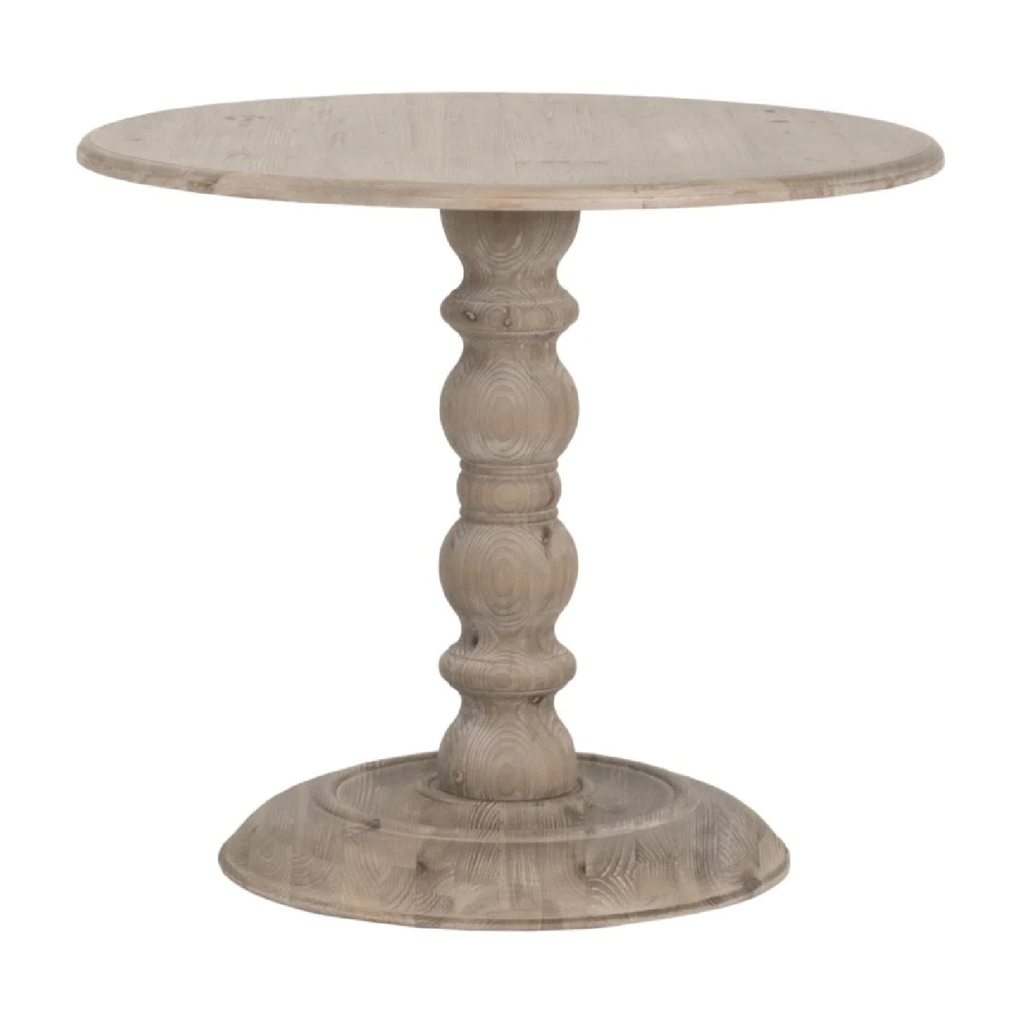 Luxury Round Gray Pine Dining Table Modern Italian Style for Villa