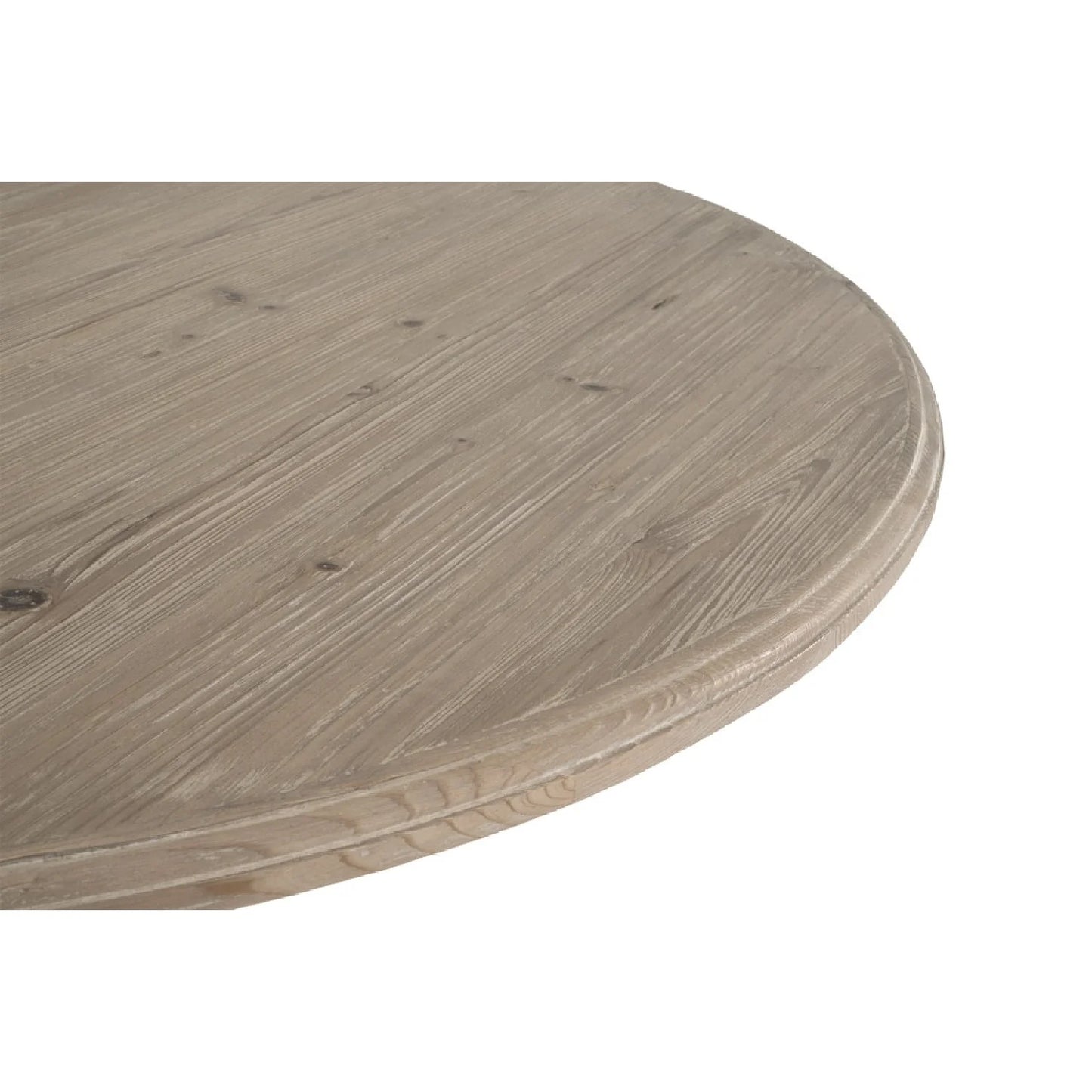 Luxury Round Gray Pine Dining Table Modern Italian Style for Villa