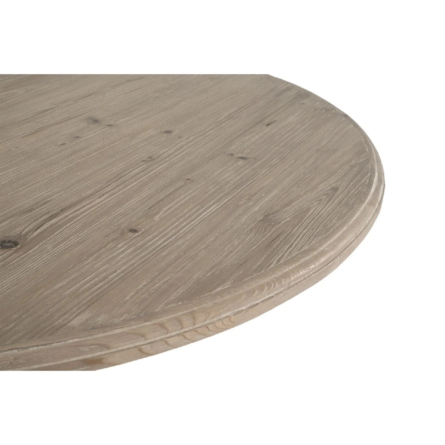 Luxury Round Gray Pine Dining Table Modern Italian Style for Villa