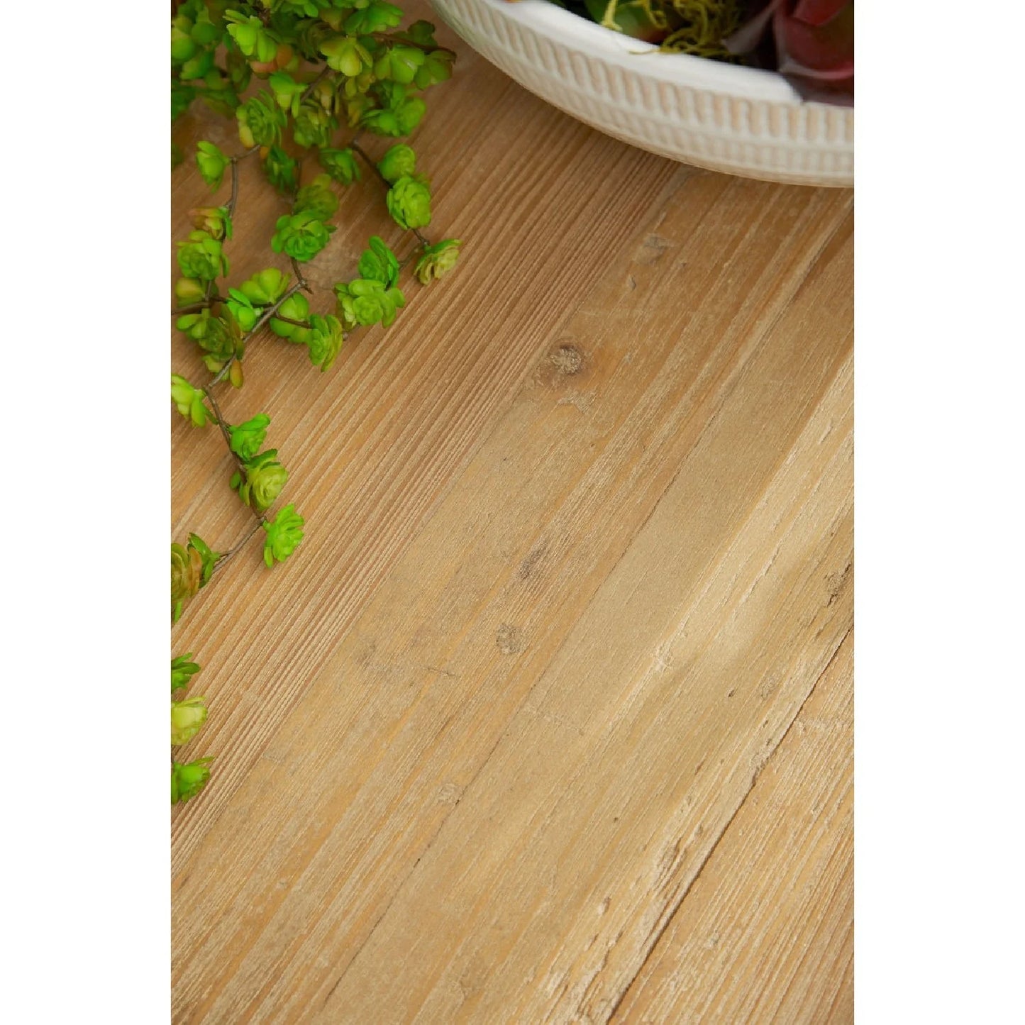 Luxury Round Gray Pine Dining Table Modern Italian Style for Villa