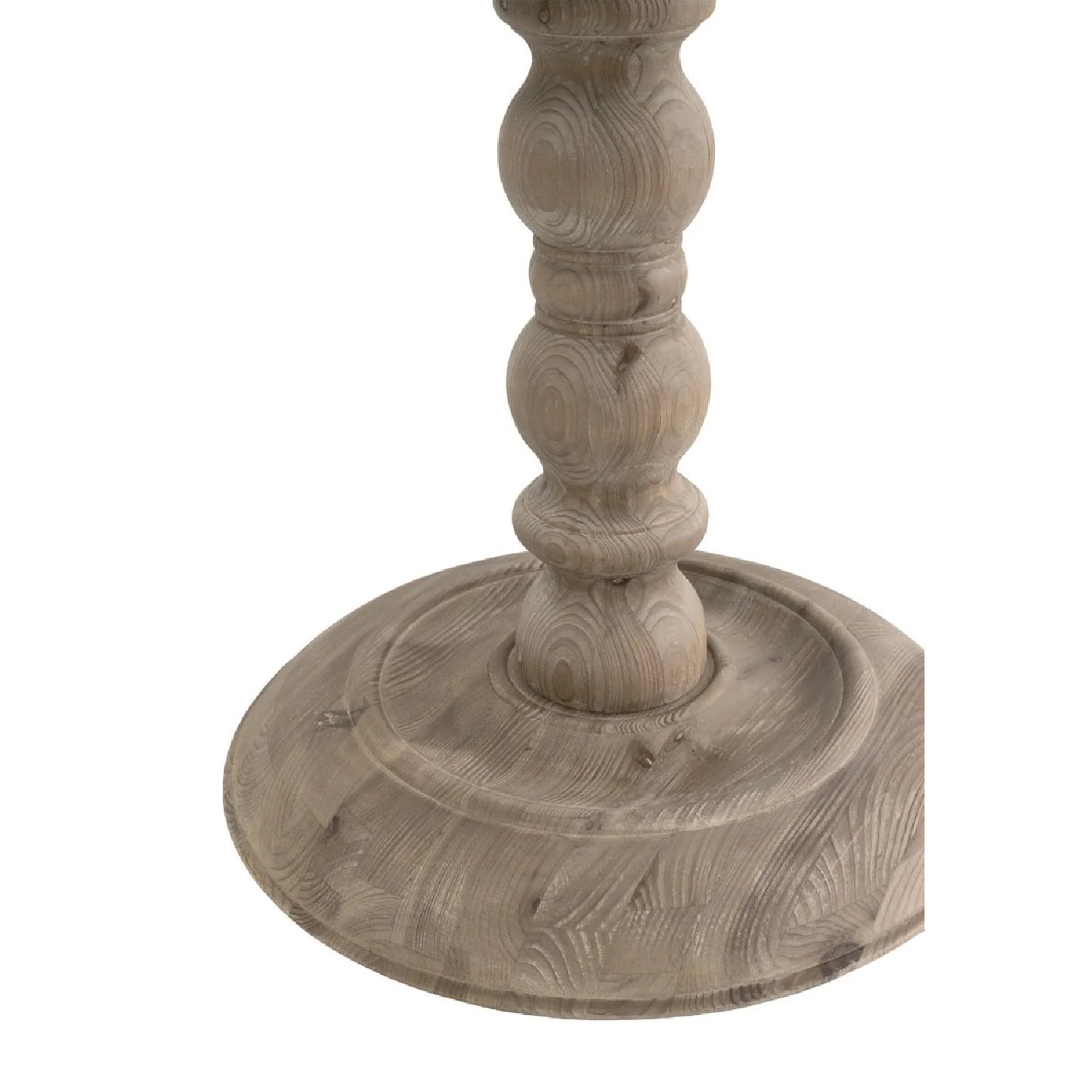 Luxury Round Gray Pine Dining Table Modern Italian Style for Villa