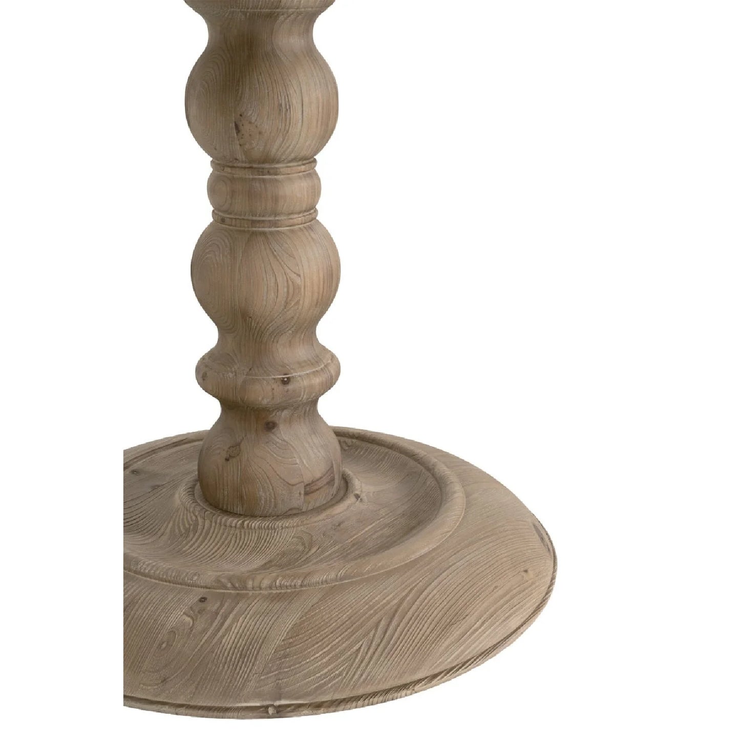 Luxury Round Gray Pine Dining Table Modern Italian Style for Villa