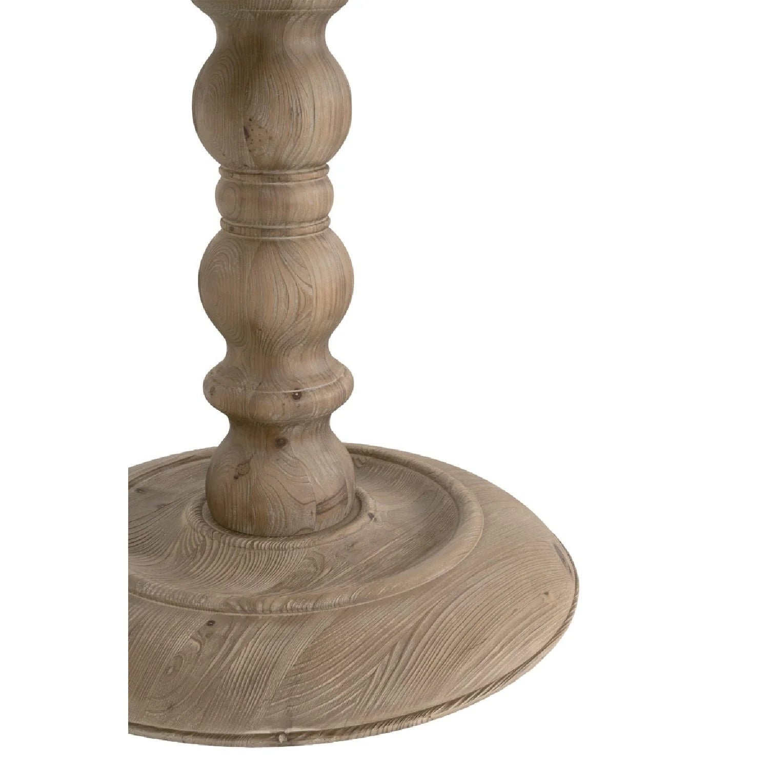 Luxury Round Gray Pine Dining Table Modern Italian Style for Villa