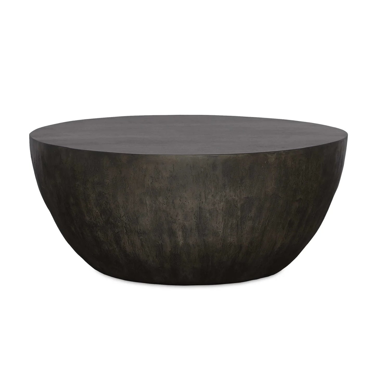 Luxury Round Mango Wood Coffee Table Modern Italian Style for Villa