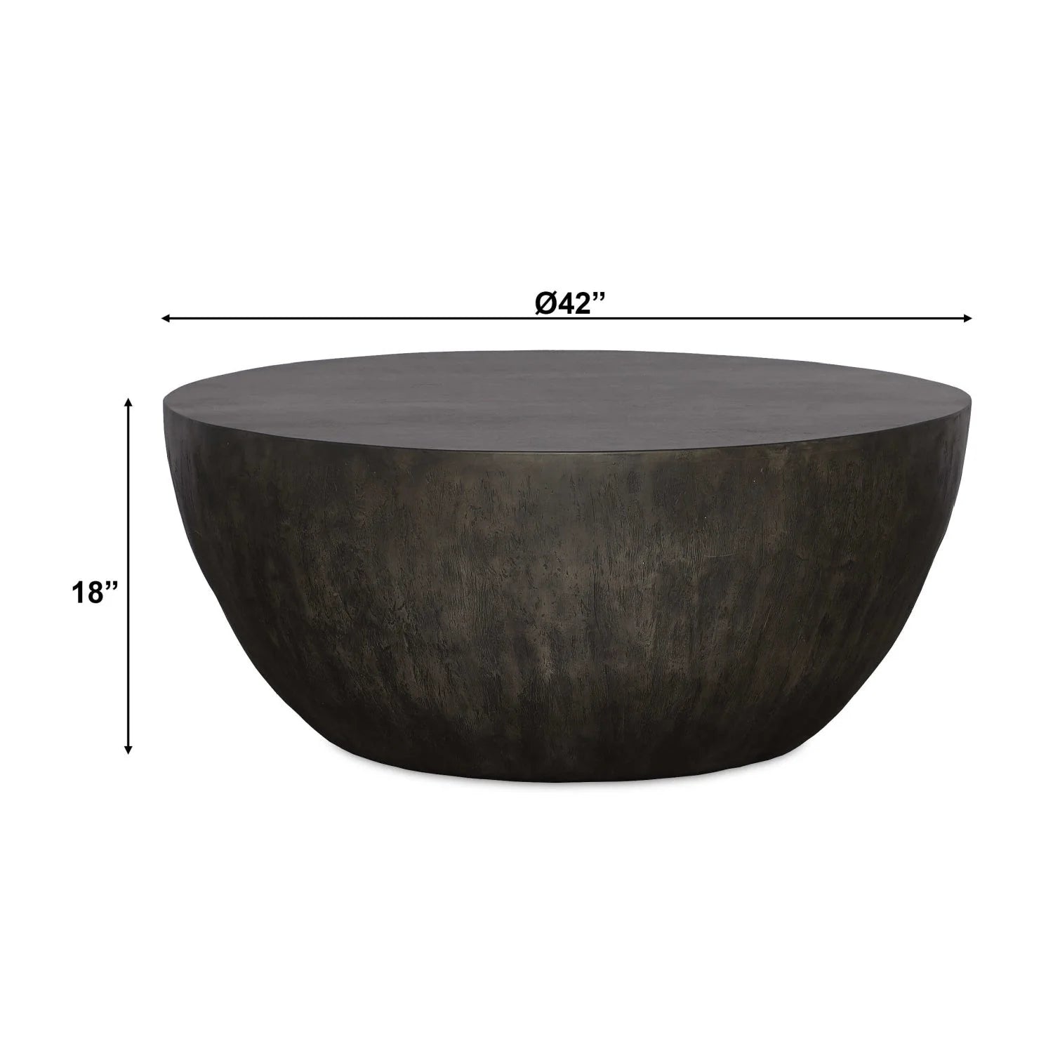 Luxury Round Mango Wood Coffee Table Modern Italian Style for Villa