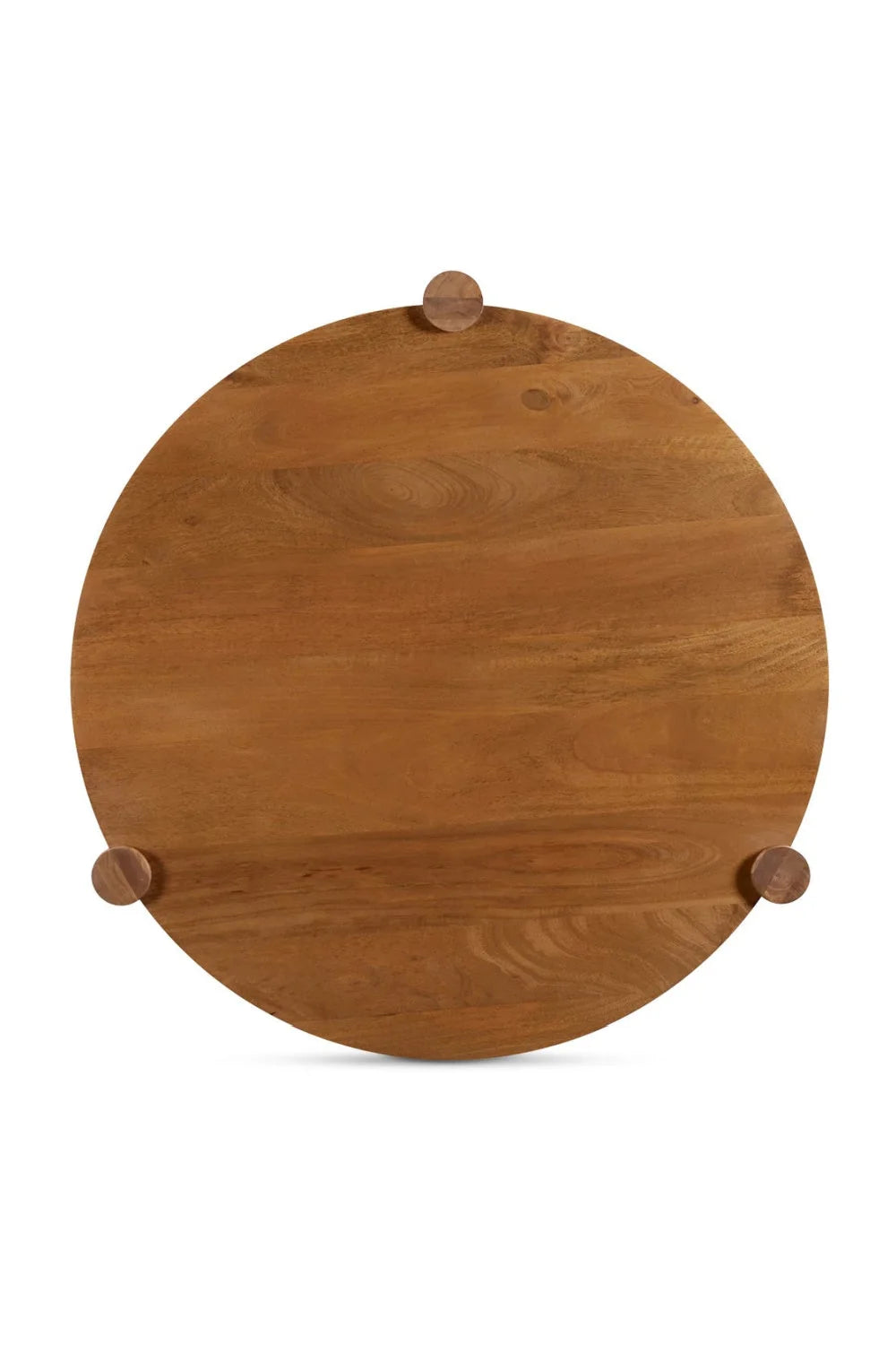 Luxury Round Mango Wood Coffee Table Modern Italian Style for Villa
