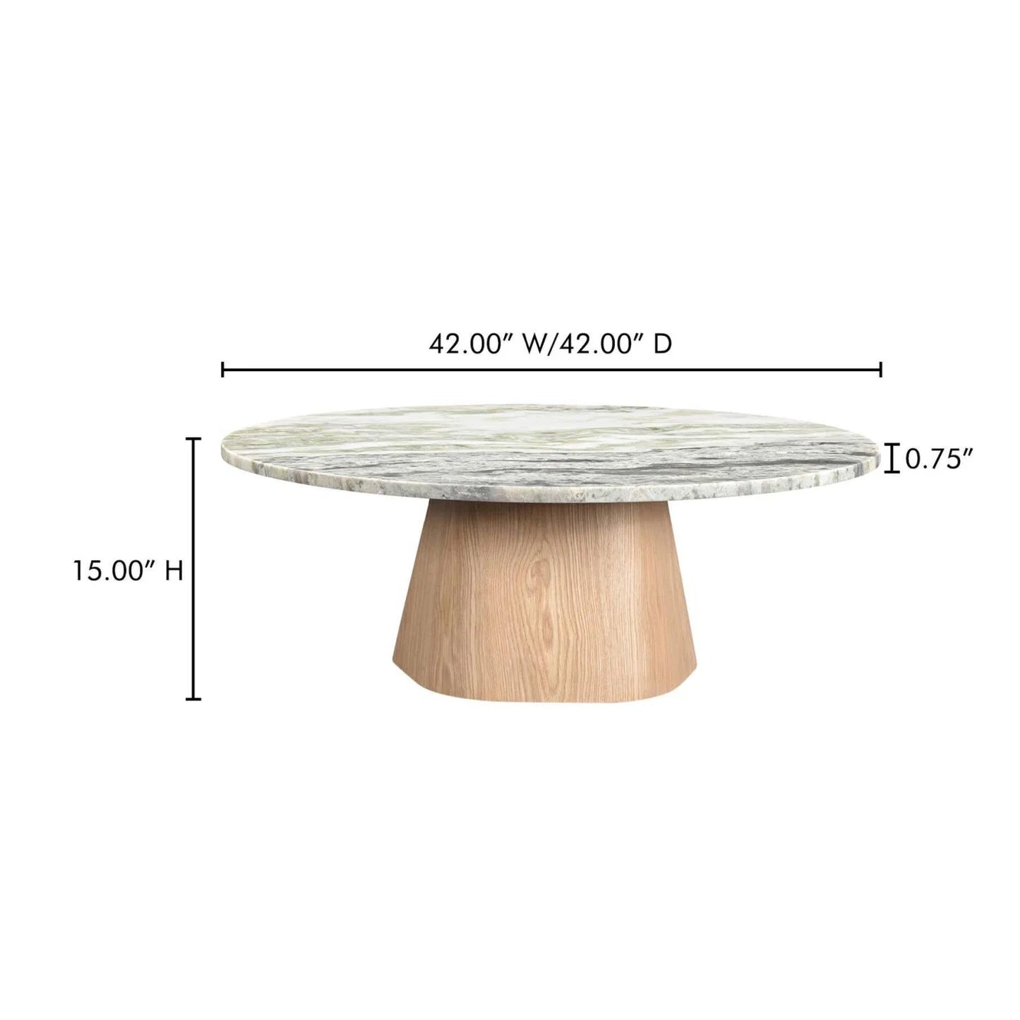 Luxury Round Marble Coffee Table Modern Italian Style for Villa