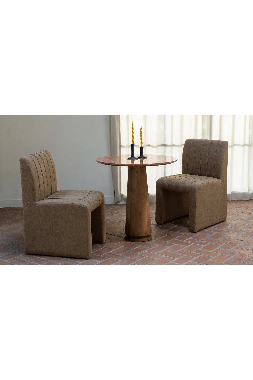 Luxury Round Marble Coffee Table Modern Italian Style for Villa